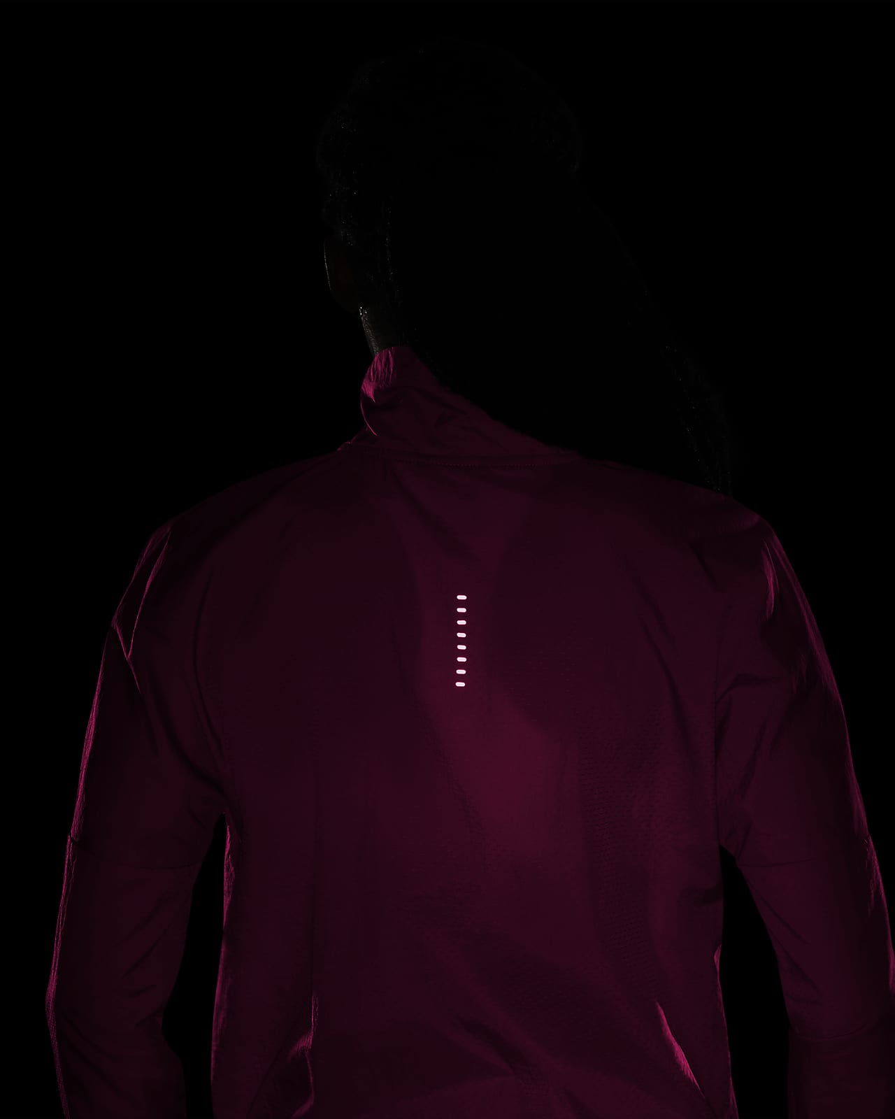 nike red running jacket
