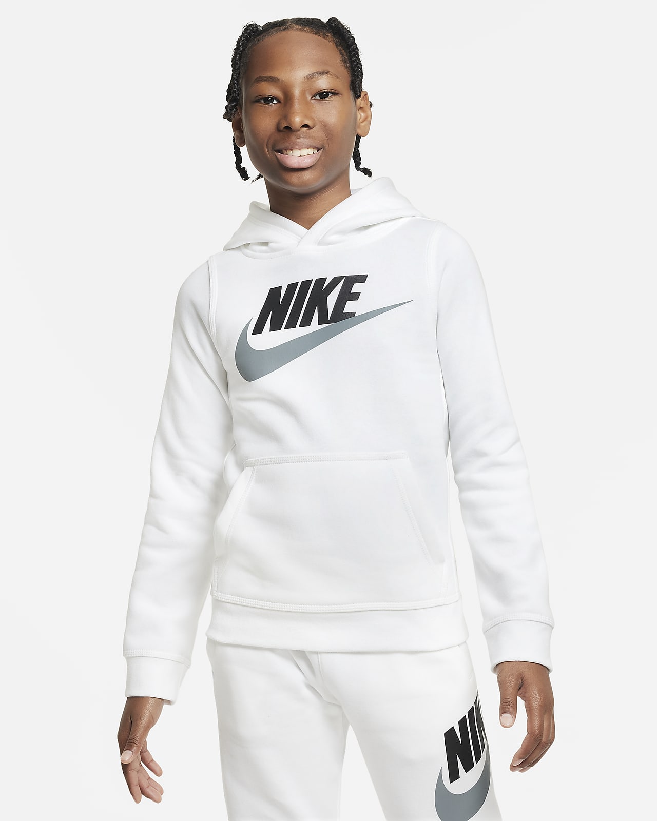 Nike Club Fleece Big Kids' Hoodie. Nike.com