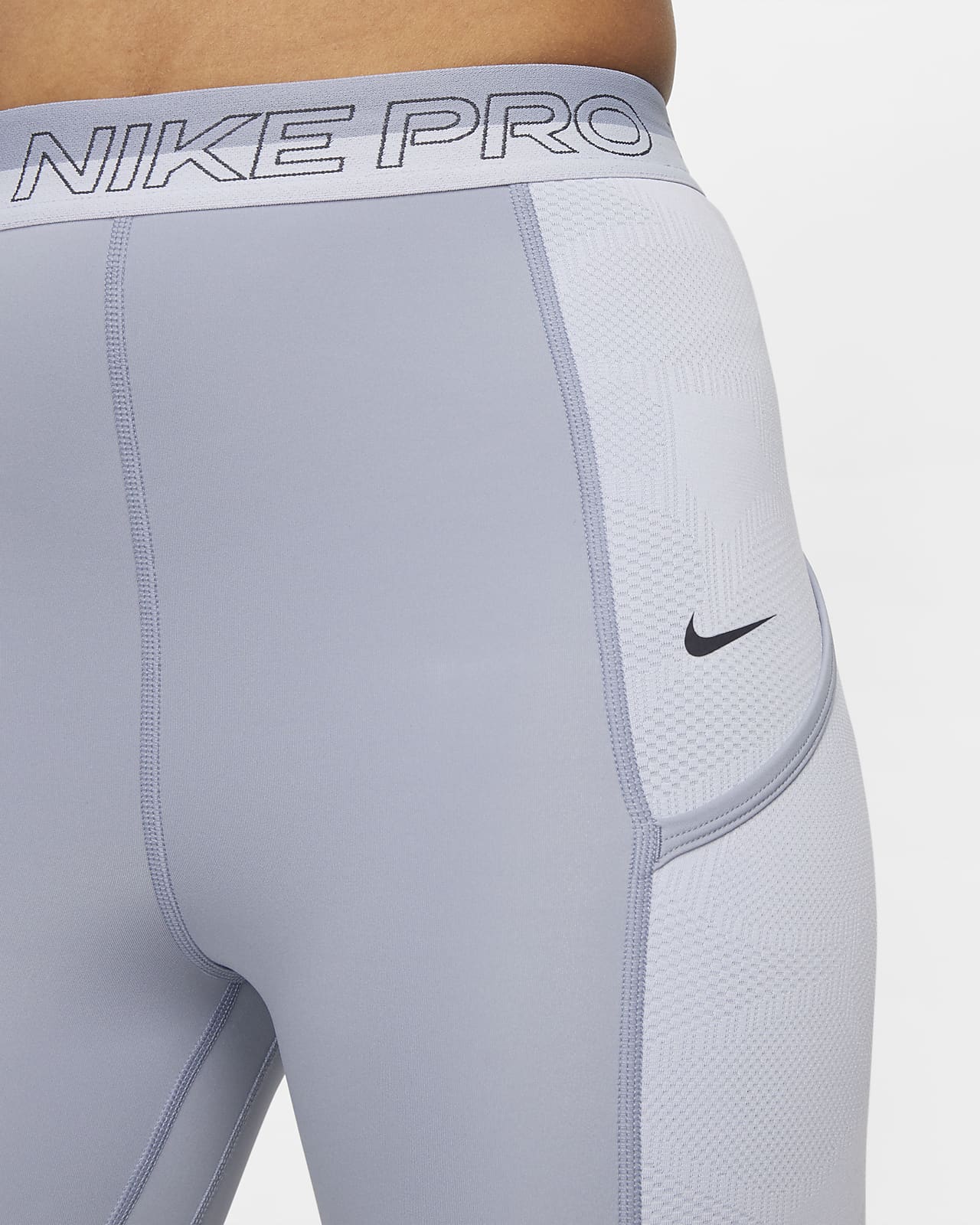 Nike Pro Women's High-Waisted 7/8 Training Leggings with Pockets.