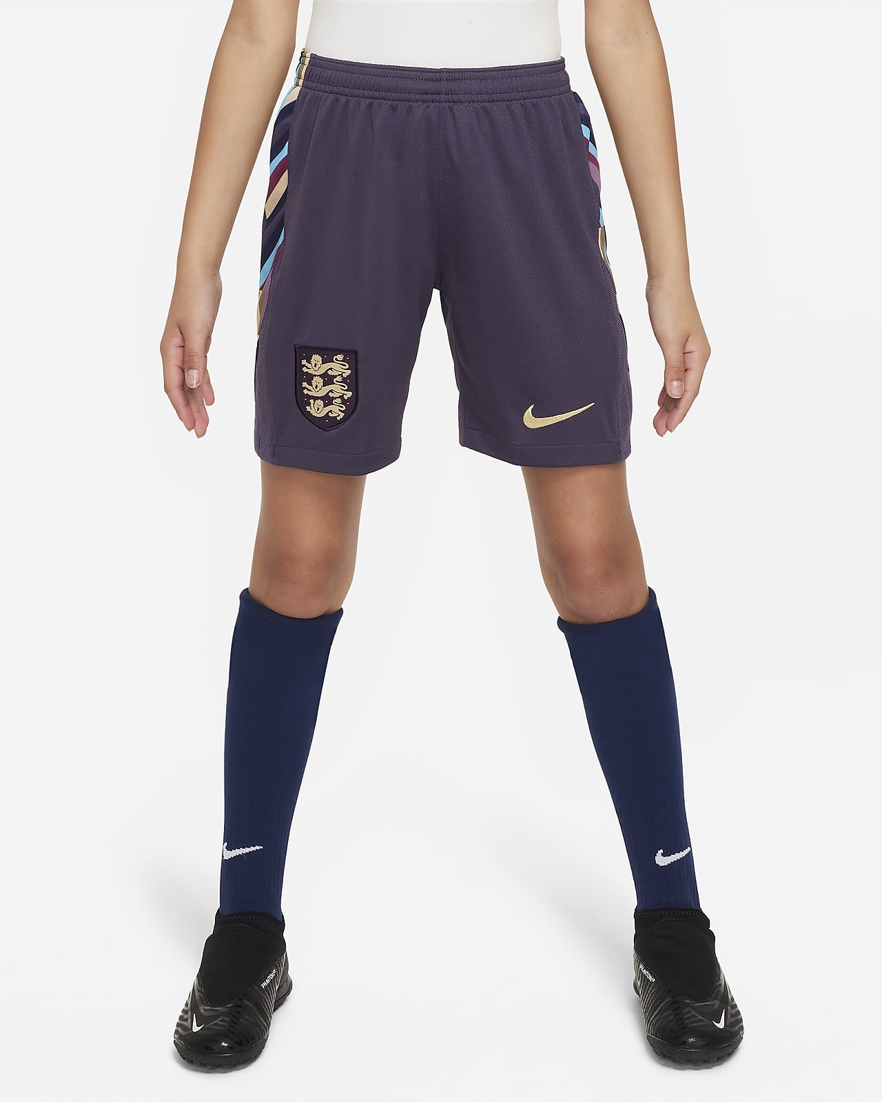 Segunda equipación Stadium Inglaterra 2024 Pantalón corto de fútbol tipo réplica Nike Dri-FIT - Niño/a
