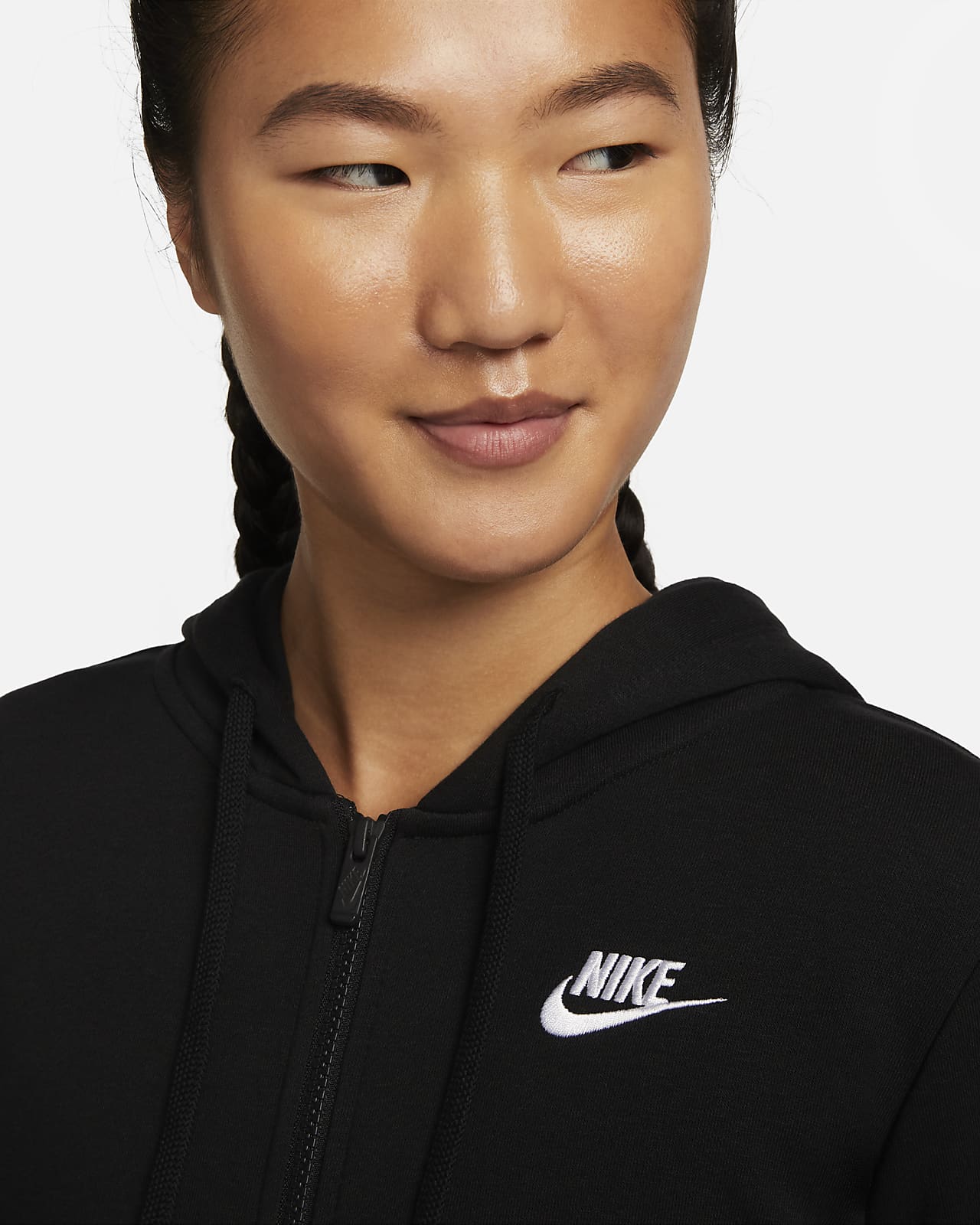 Nike Hoodie NSW Club Fleece - Coconut Milk/Black Woman