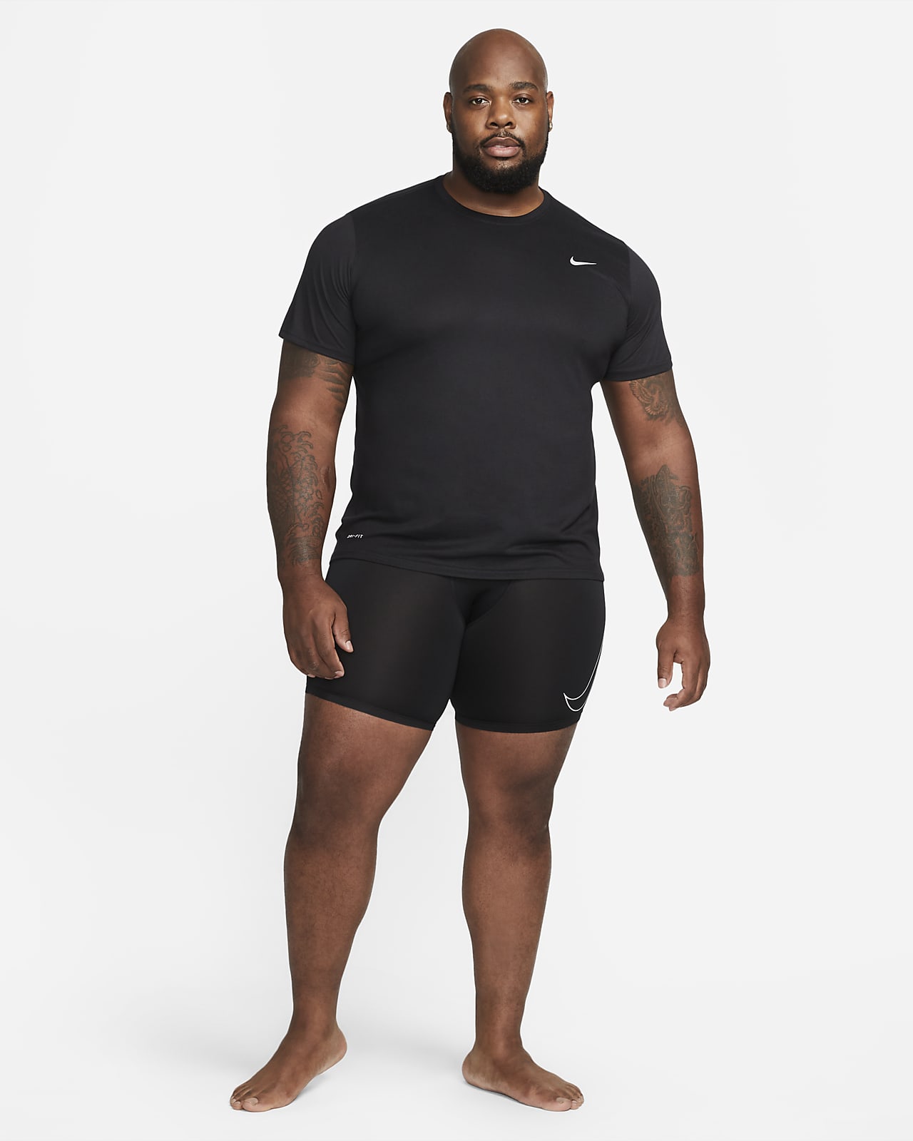 Nike Dri-FIT Pro Mallas Cortas de Tenis Hombre - Black/White