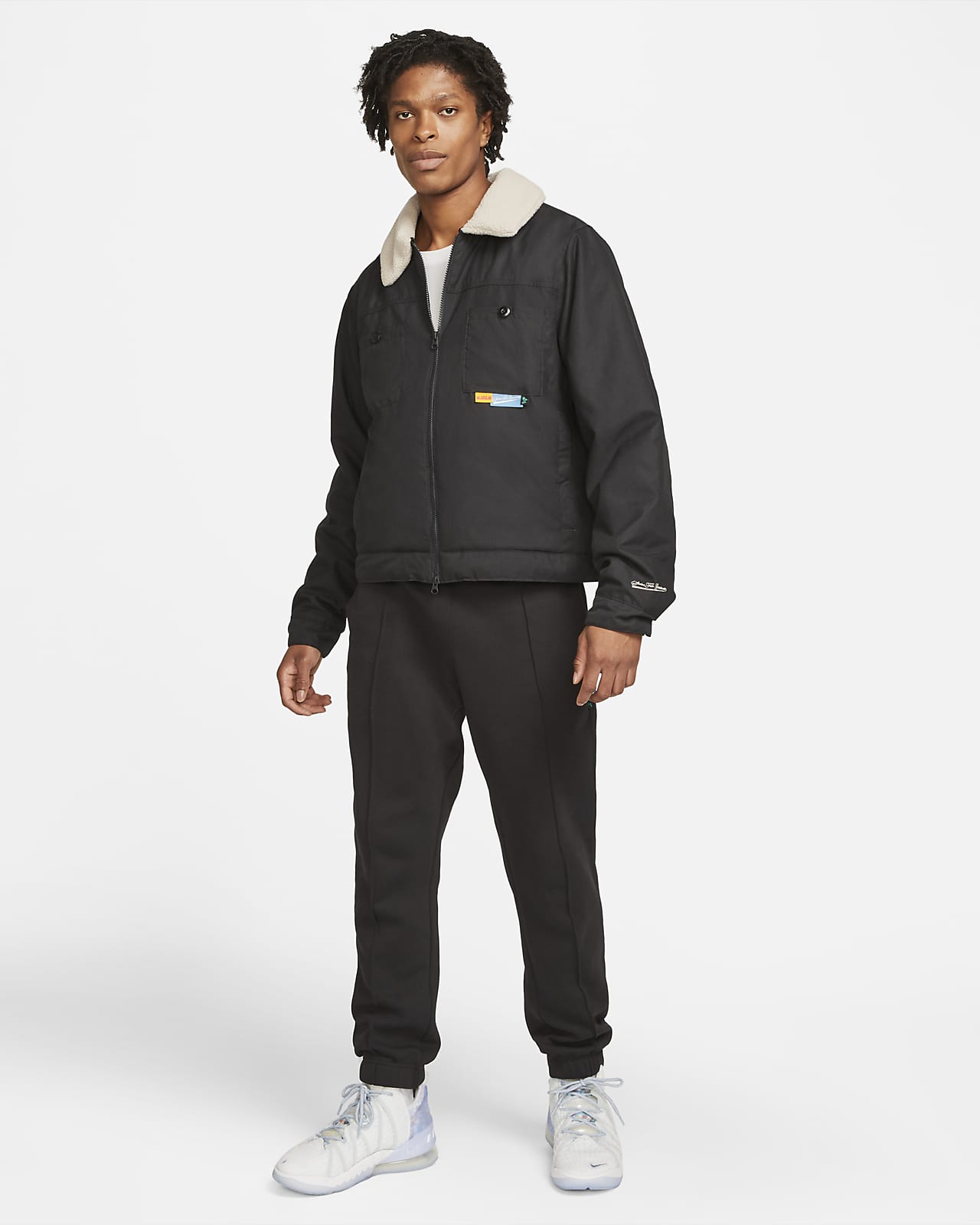 dickies corduroy sherpa black jacket