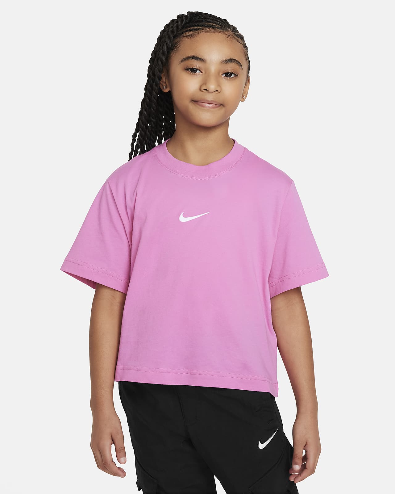 NIKE SPORTSWEAR FAVOURITES SWOOSH LEGGINGS_ GRADESCHOOL GIRLS