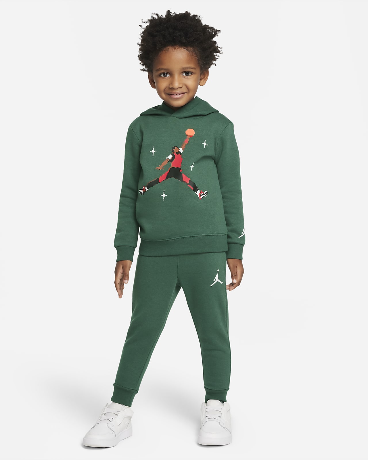 Completo con felpa con cappuccio e pantaloni Jordan - Bimbi piccoli. Nike IT