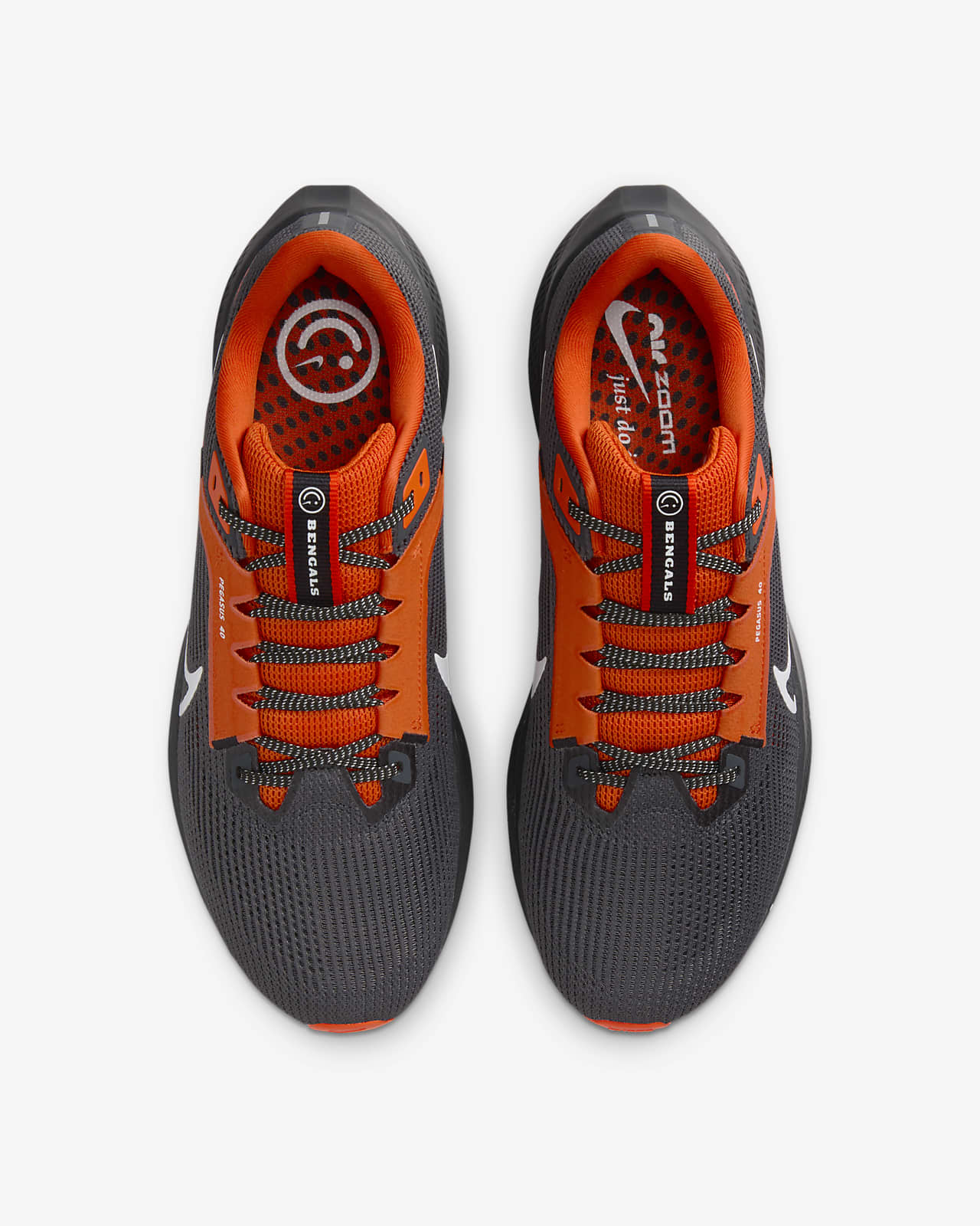 Nike Pegasus 40 (NFL Cincinnati Bengals) Men's Road Running Shoes.