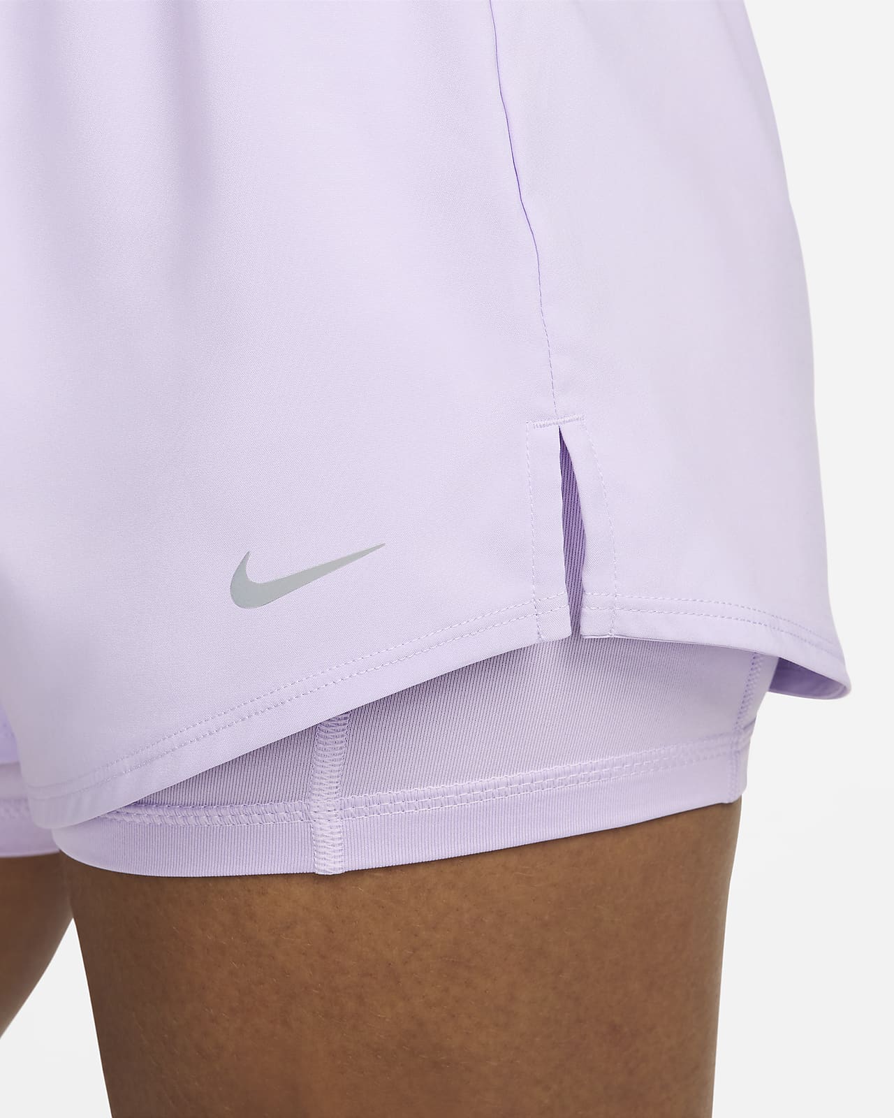 Women's Nike Dri-FIT One High-Rise 3 2-in-1 Shorts (Plus)- Black