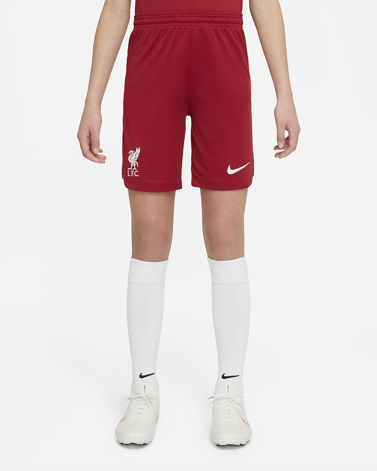Liverpool FC 2022/23 Stadium Home Nike Dri-FIT Fußball-Shorts für jüngere  Kinder. Nike CH