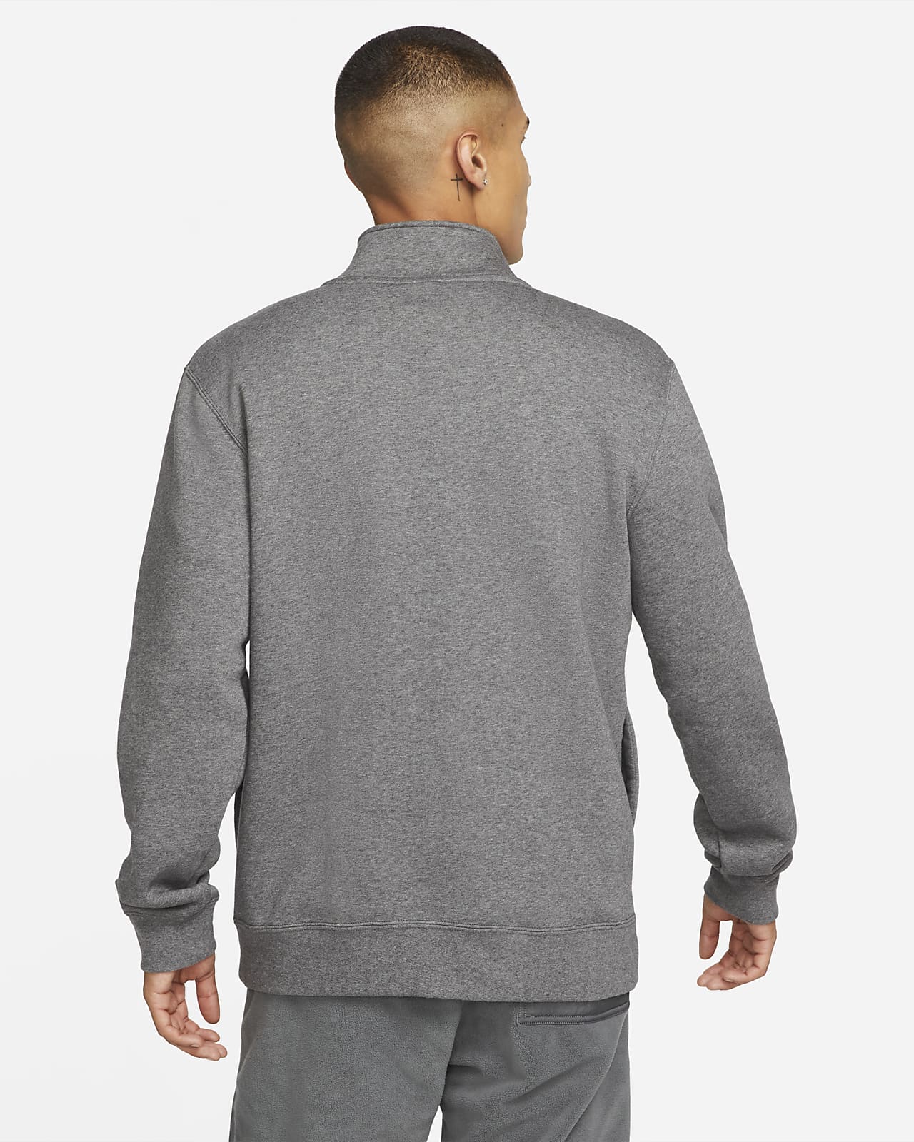 Nike Sportswear Club Men's BrushedBack 1/2Zip Sweatshirt. Nike CA