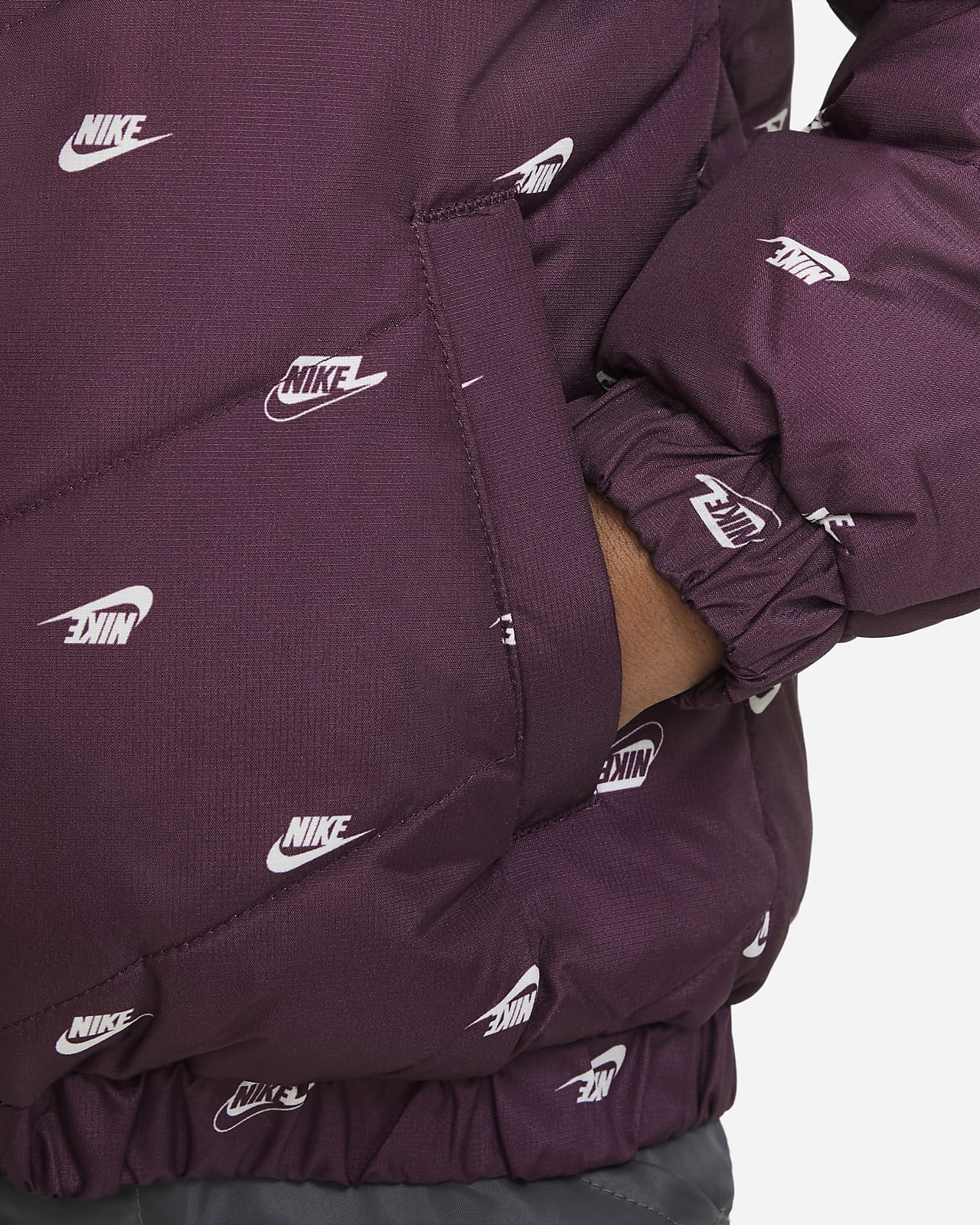 Nike Little Kids' Printed Hooded Jacket.