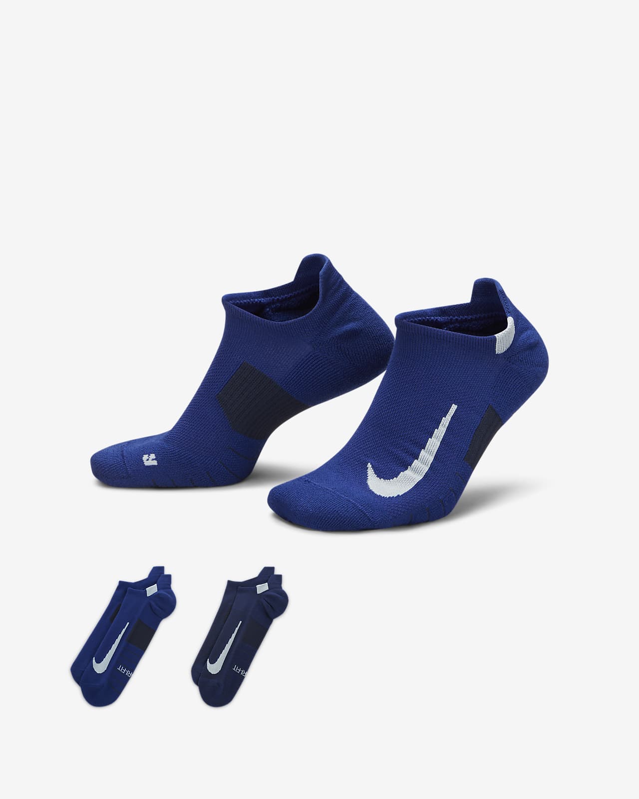 Incentivo perdí mi camino Elegibilidad Nike Multiplier Running No-Show Socks (2 Pairs). Nike UK