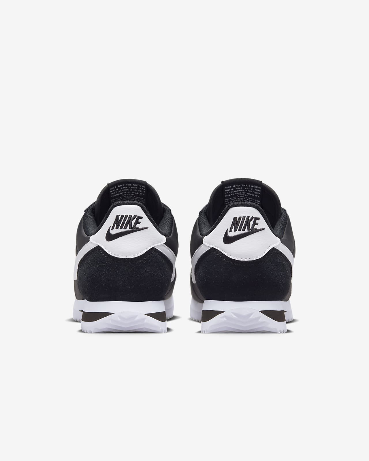 Nike Classic Cortez Mini Swoosh Black White