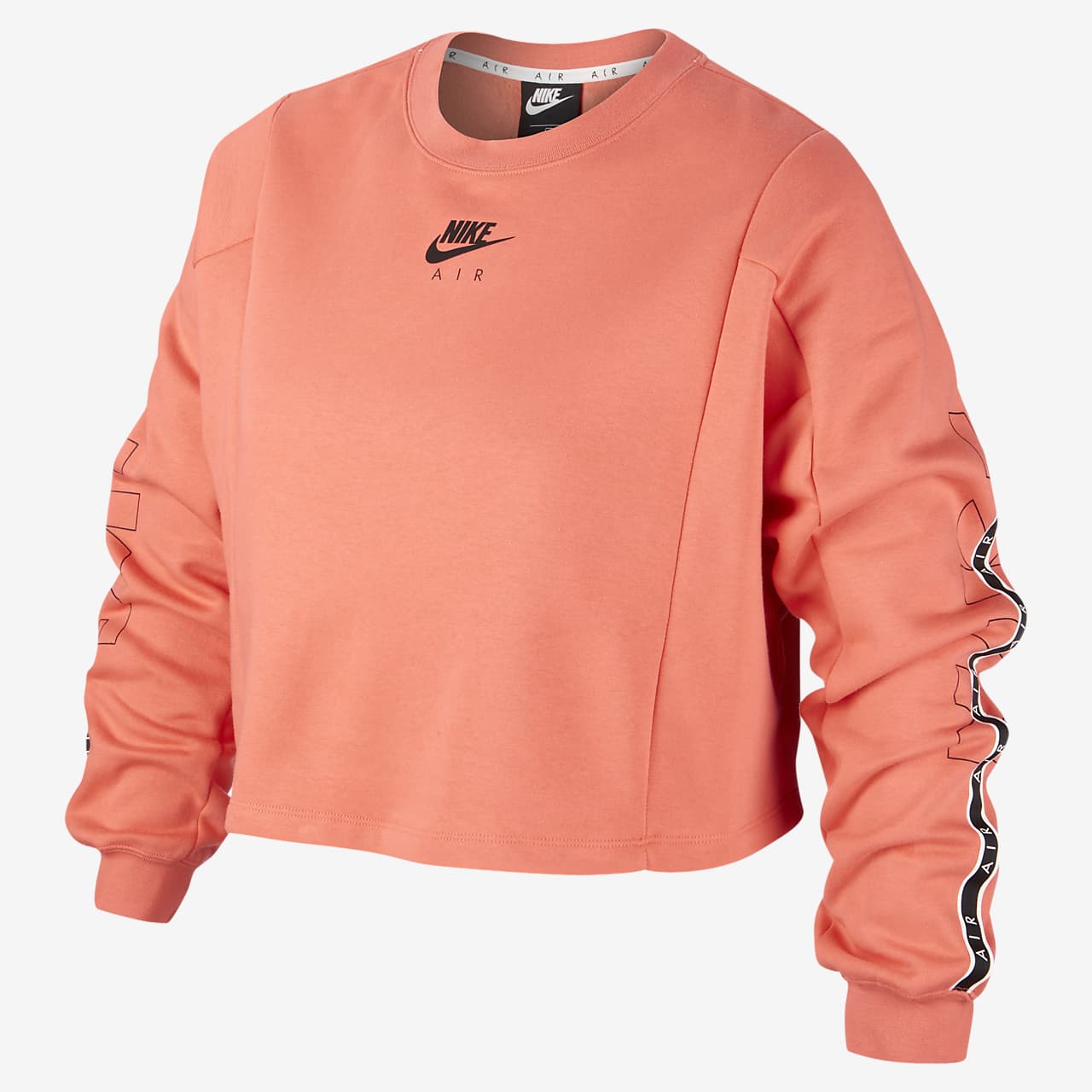 Nike Air Damen Rundhalsshirt (große Größe). Nike DE Nike Air Hoodie Kleid für Damen. Nike DE