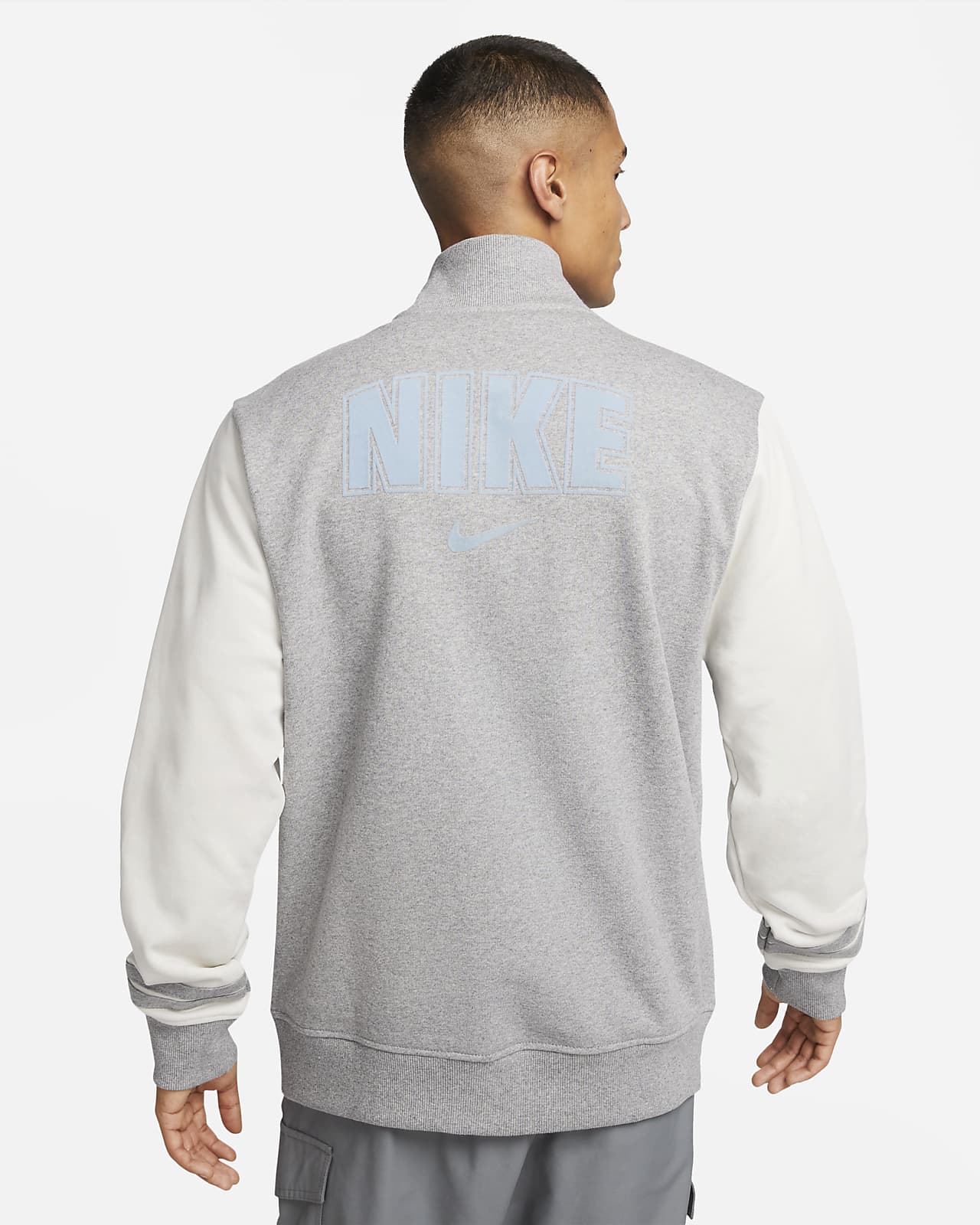 Nike Sportswear Men's Fleece Varsity Jacket. Nike LU