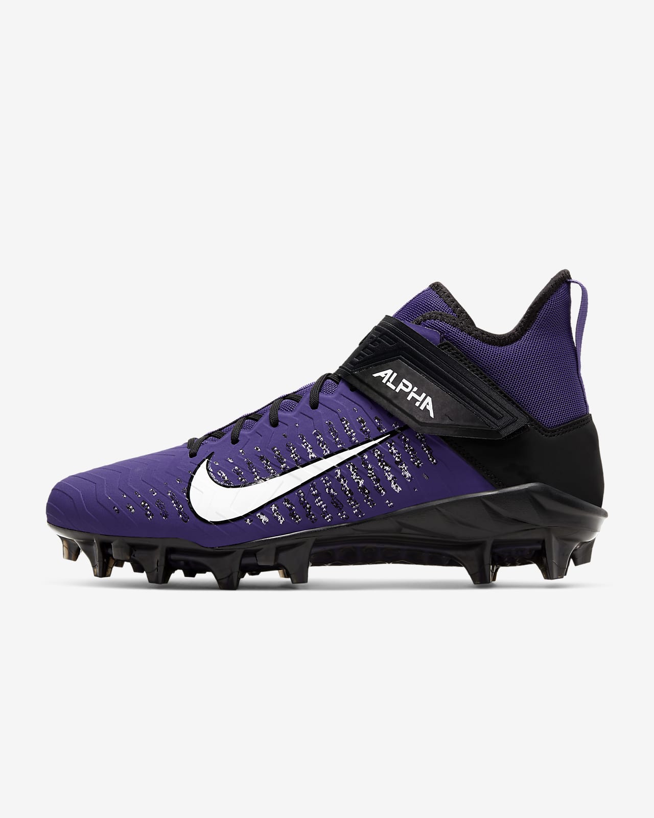 purple and gold youth football cleats