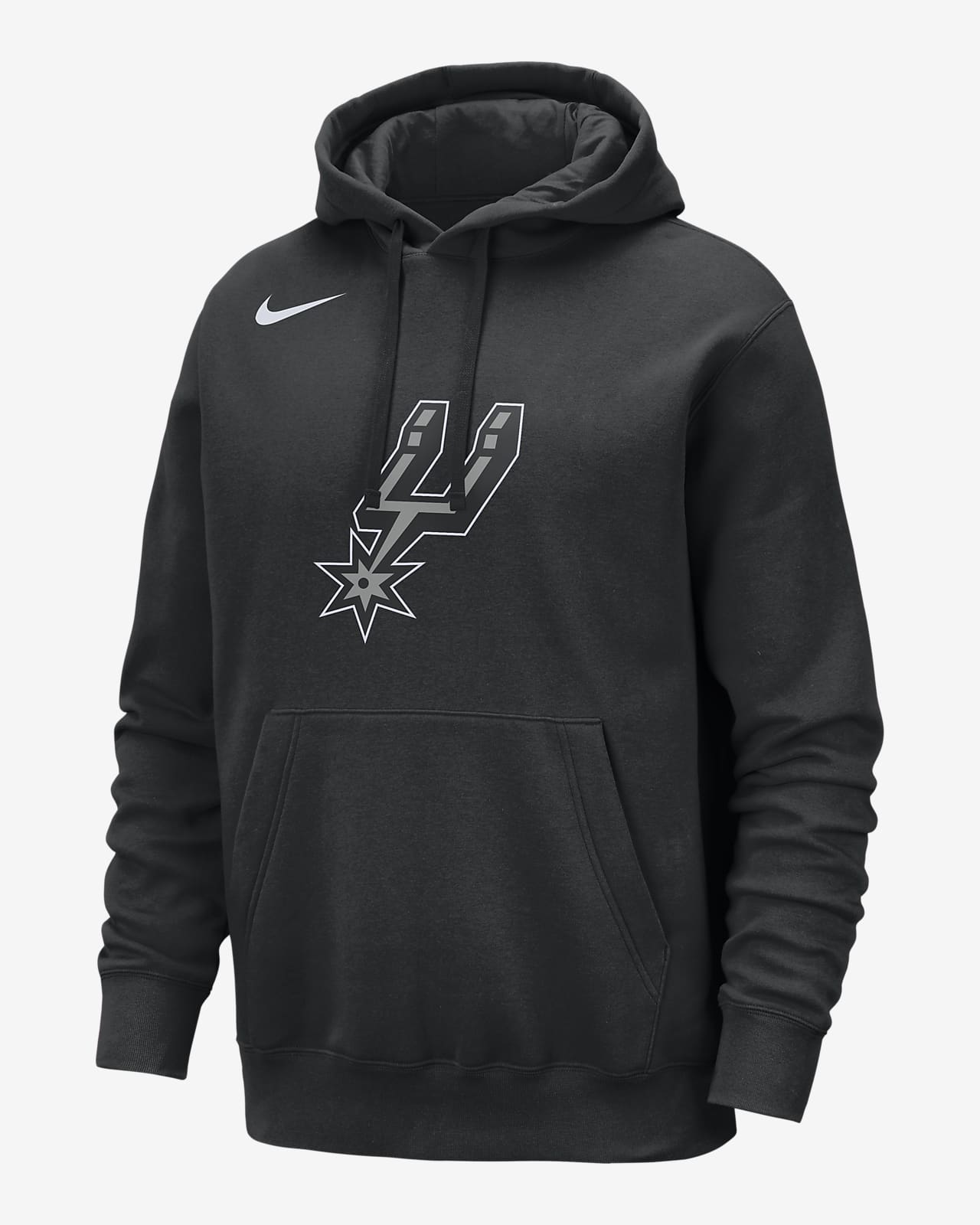 Felpa pullover con cappuccio San Antonio Spurs Club Nike NBA – Uomo