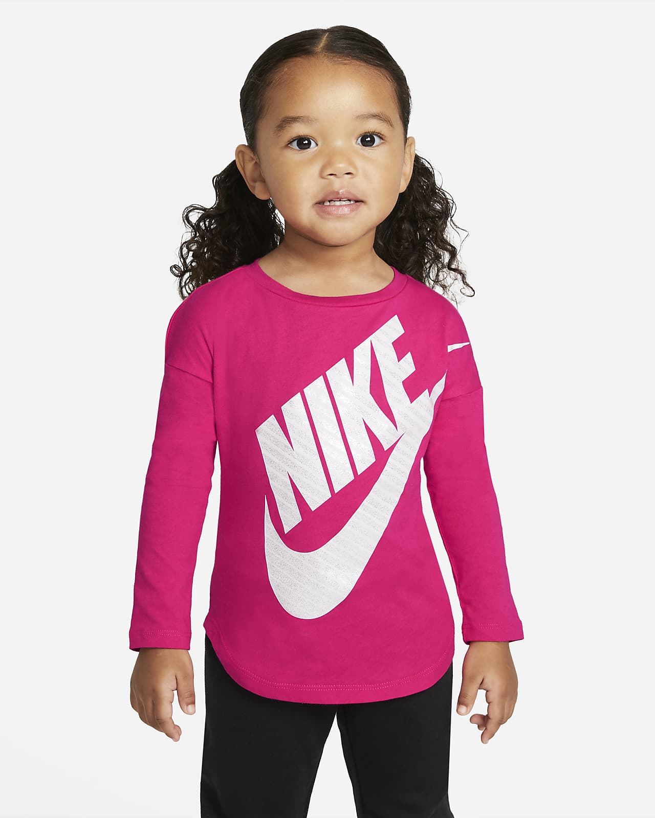 nike pink long sleeve shirt