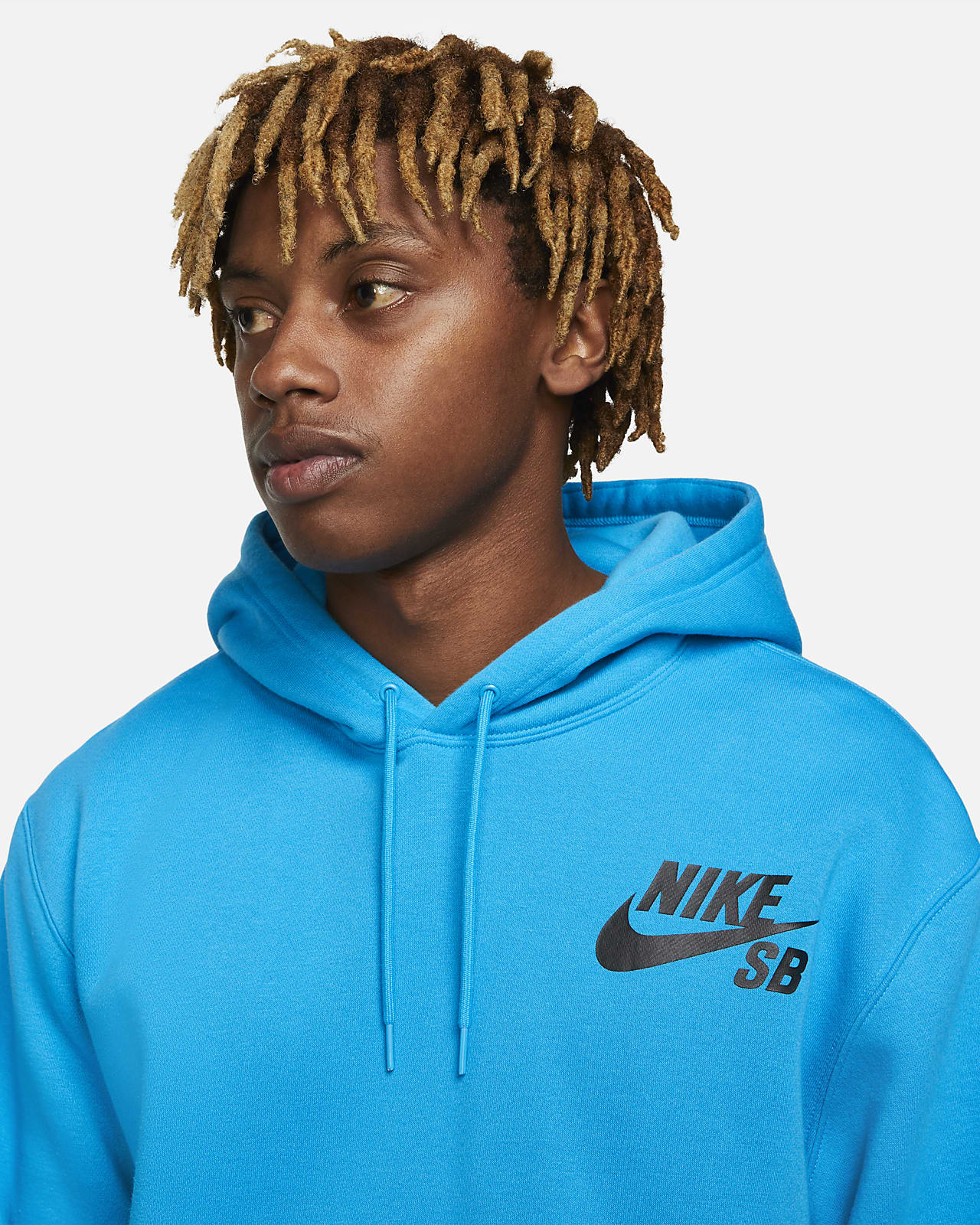 nike sb icon light blue hoodie