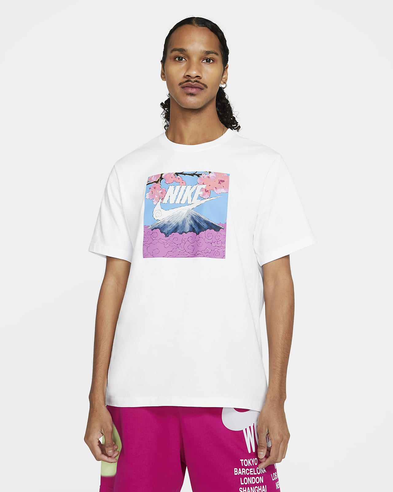 nike white top mens