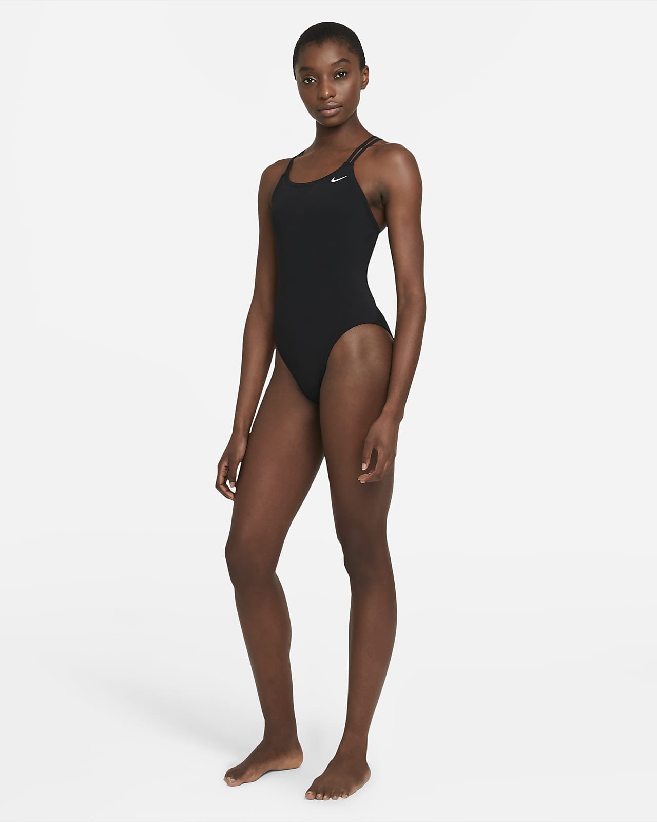 Nike Solid Women's Spiderback Swimsuit. Nike DK