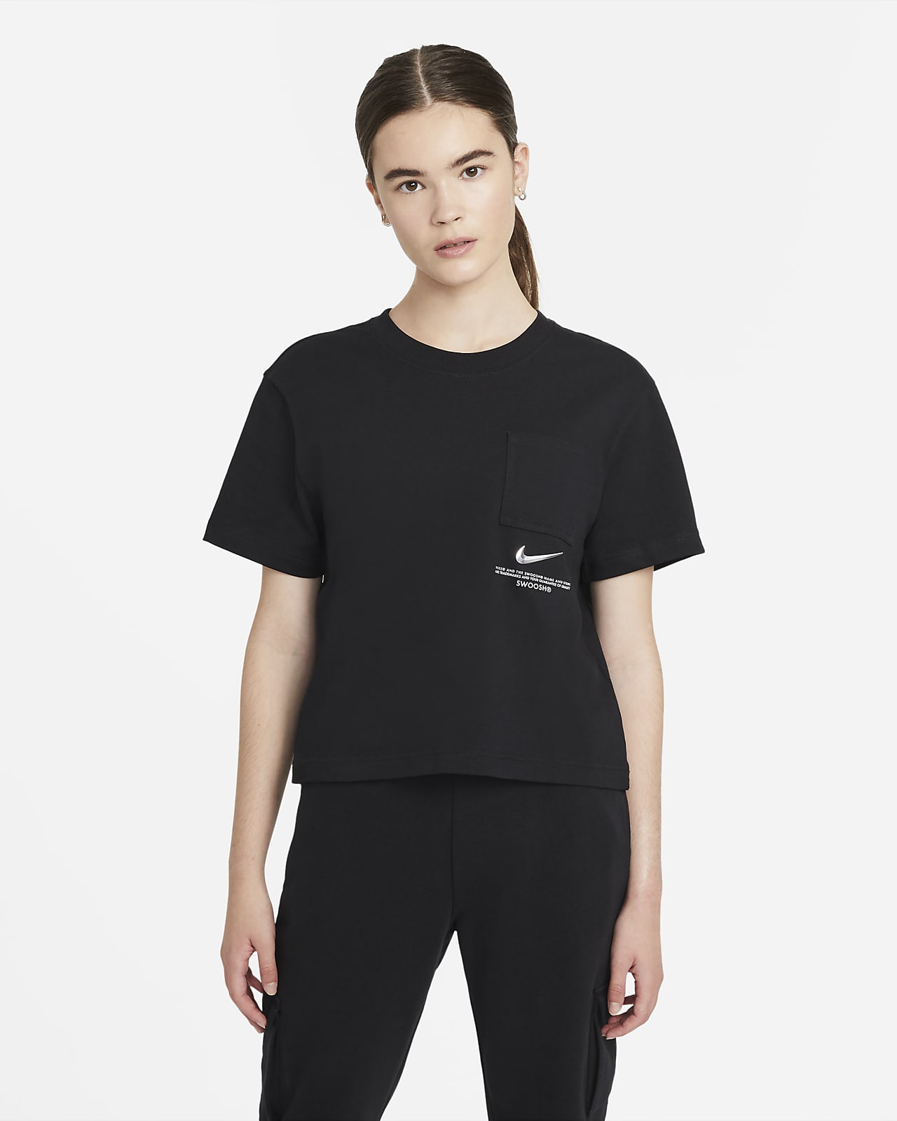 nike sportswear swoosh top