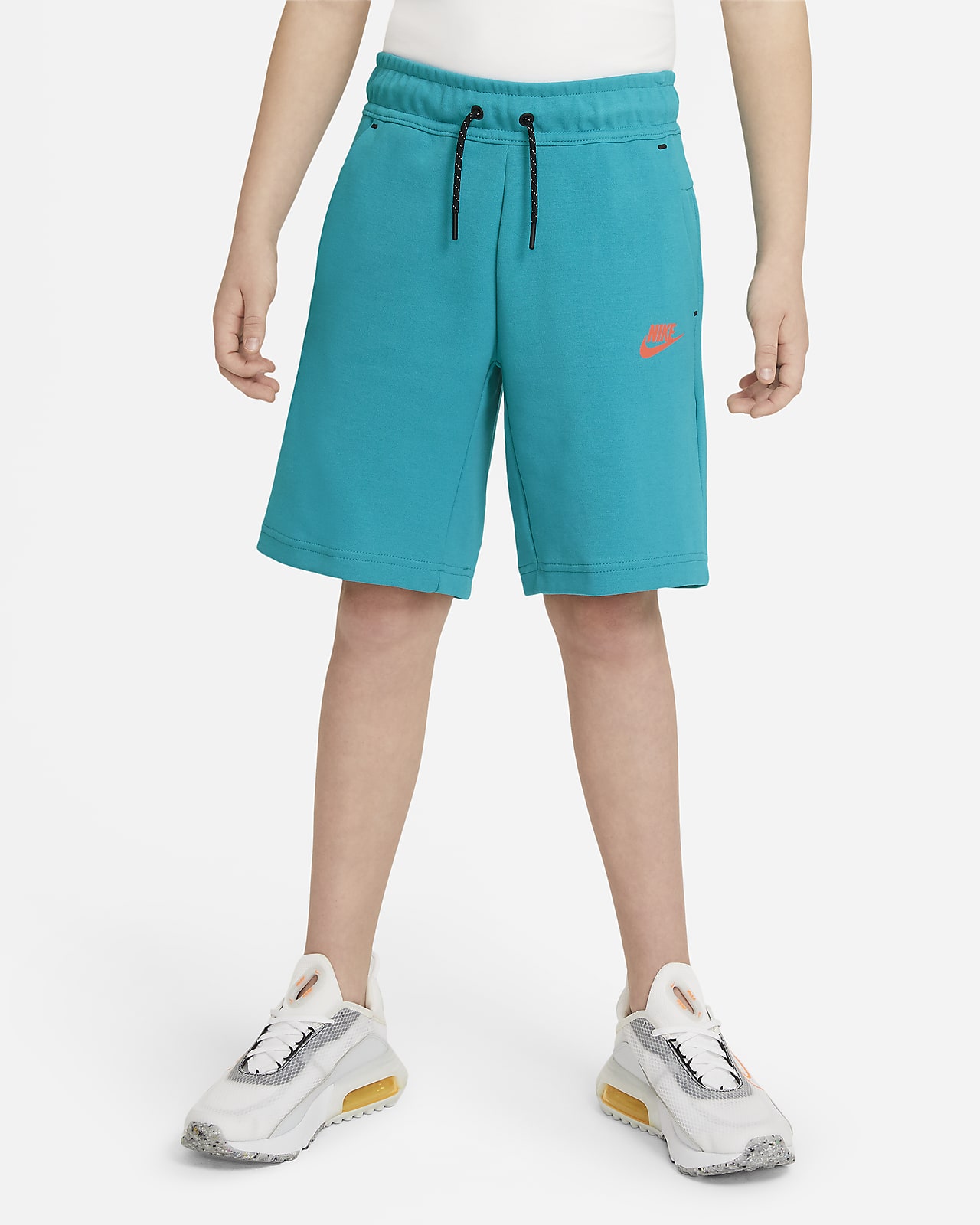 blue nike tech shorts