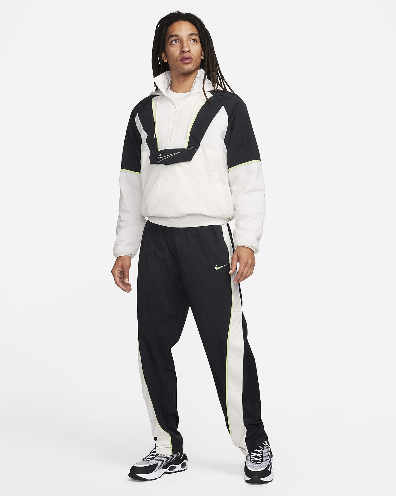 Nike Woven Unlined Bomber Jacket BLACK/WHITE - Vêtements Blousons Homme  61,59 €