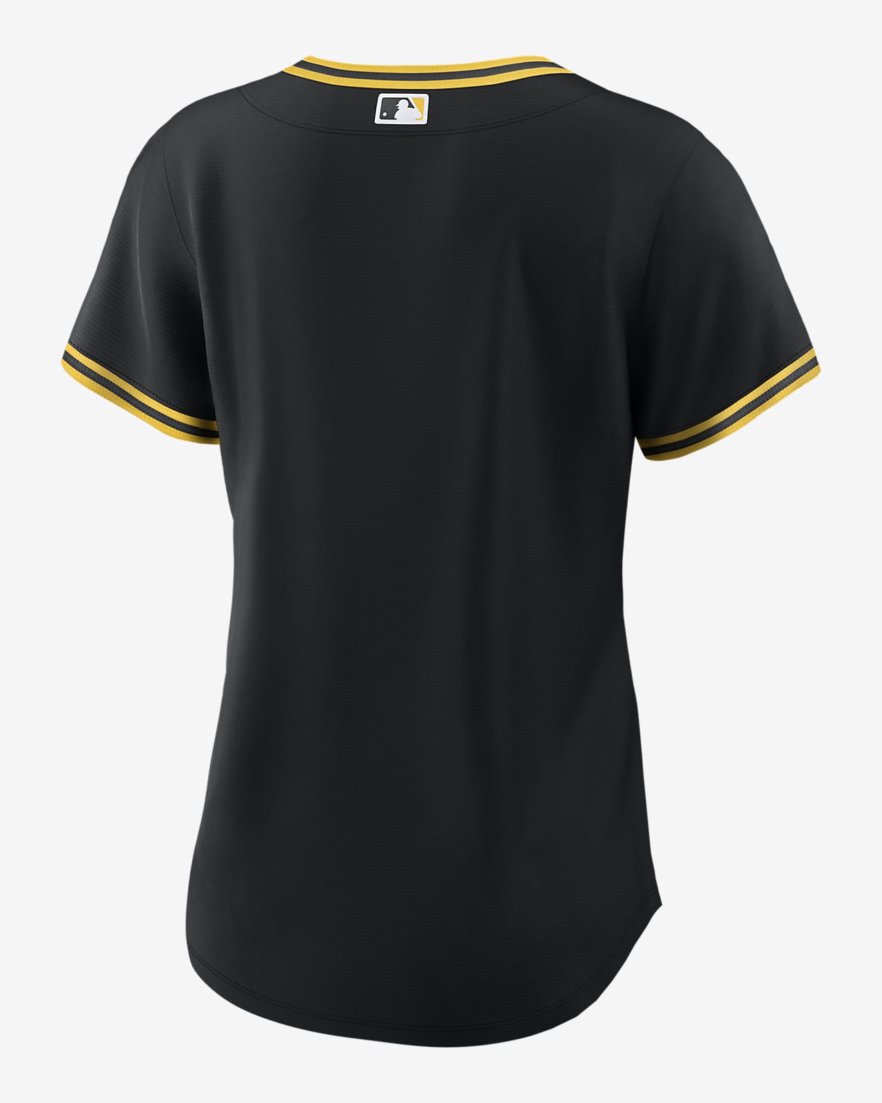 Women's Pittsburgh Pirates Majestic Black/Gold Plus Size League Diva Henley  Performance T-Shirt