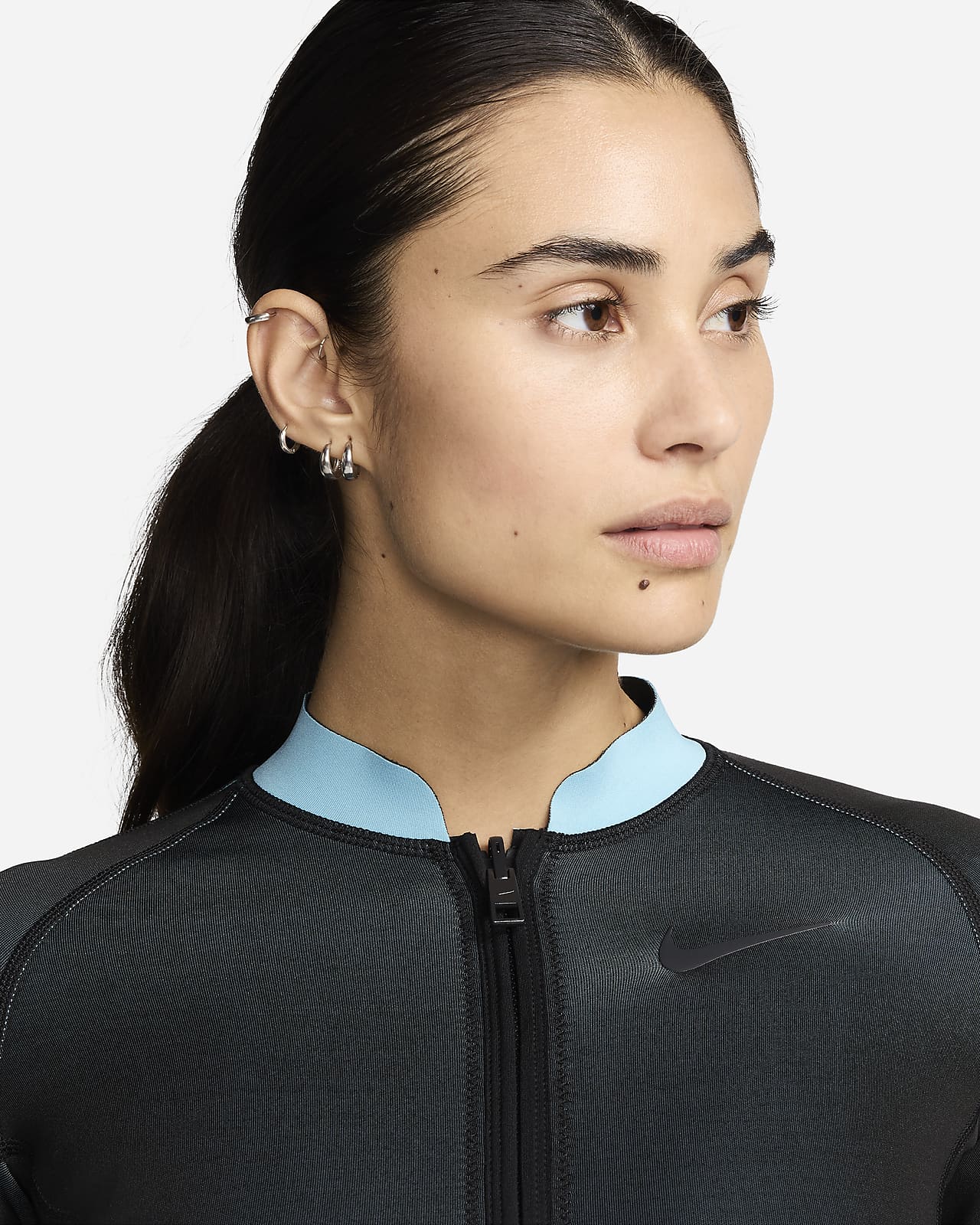 Nike Swim Fusion Women's Long-Sleeve Reversible Zip Shirt