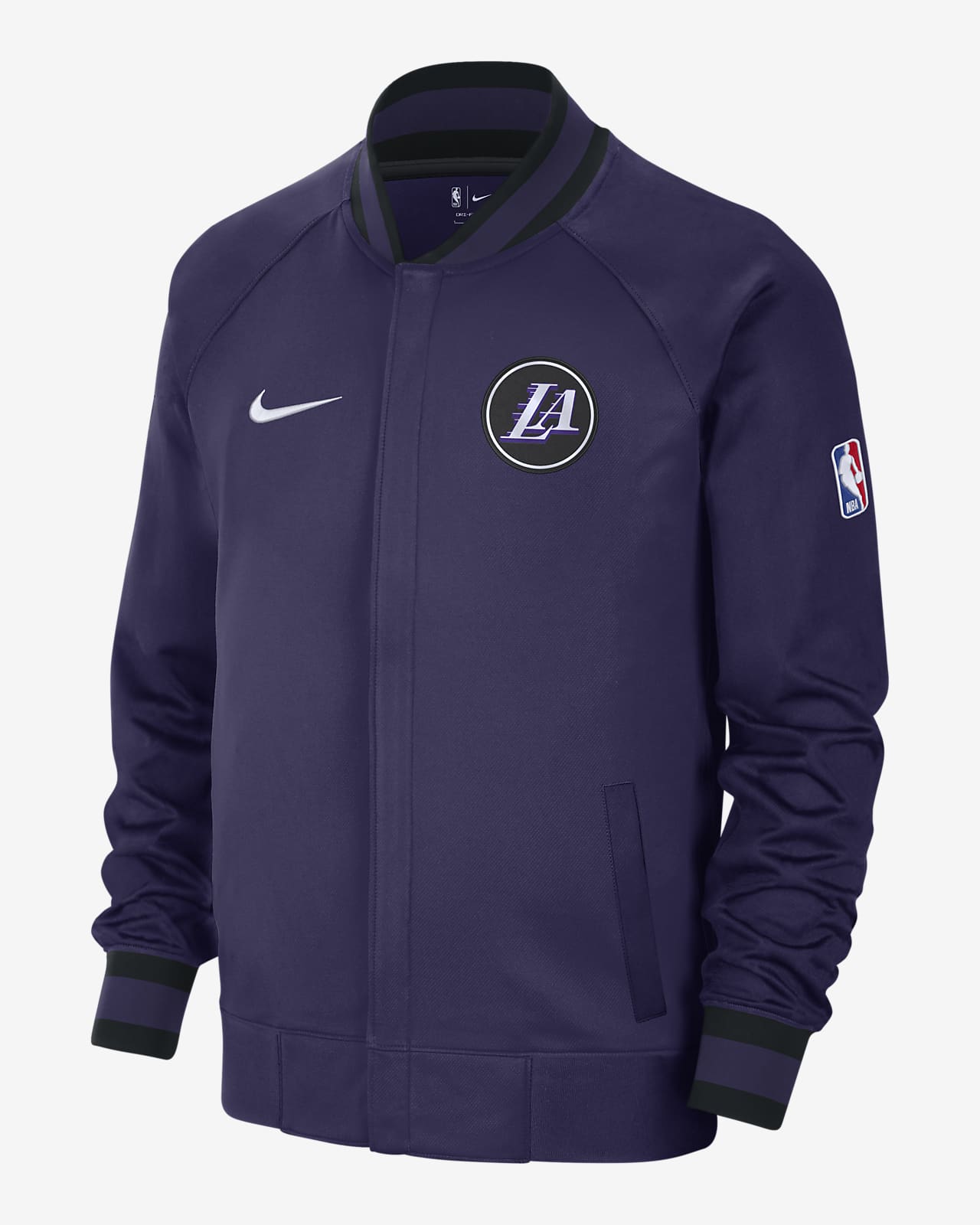 Los Angeles Lakers Showtime City Men's Nike Dri-FIT NBA Long-Sleeve Jacket. Nike