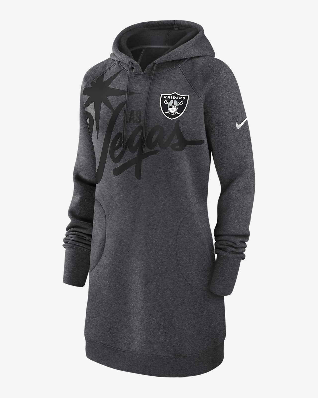 Nike Logo (NFL Las Vegas Raiders) Women's Oversized Pullover Hoodie