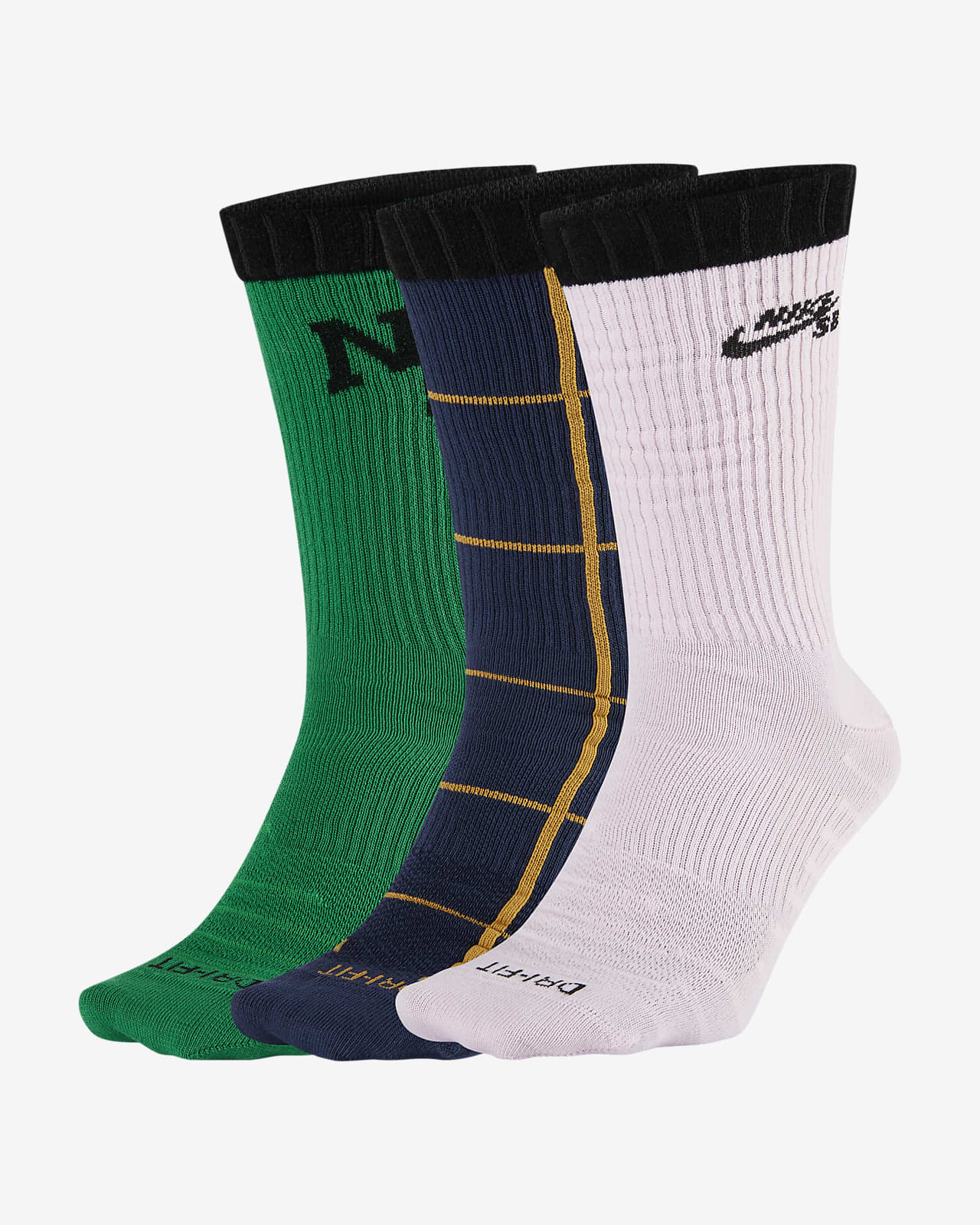 multicolor nike crew socks