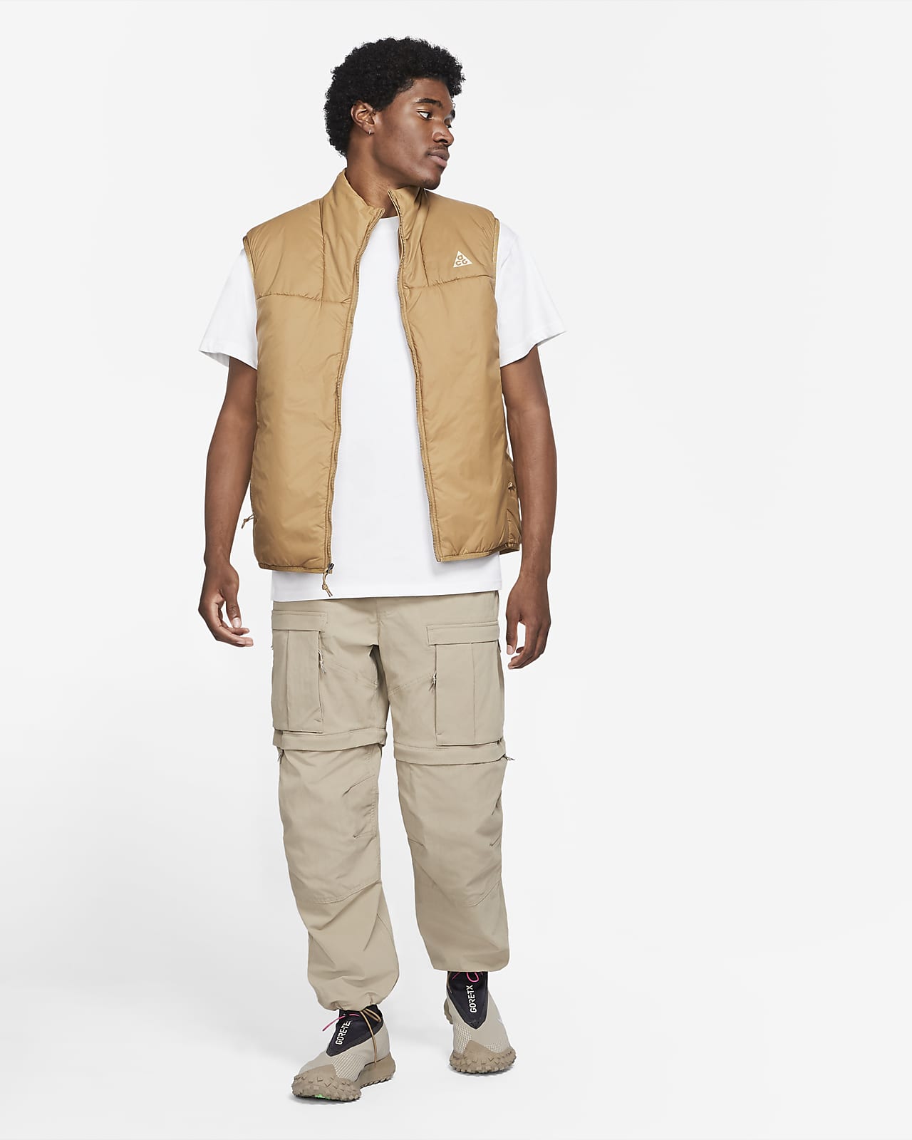 nike khaki gilet