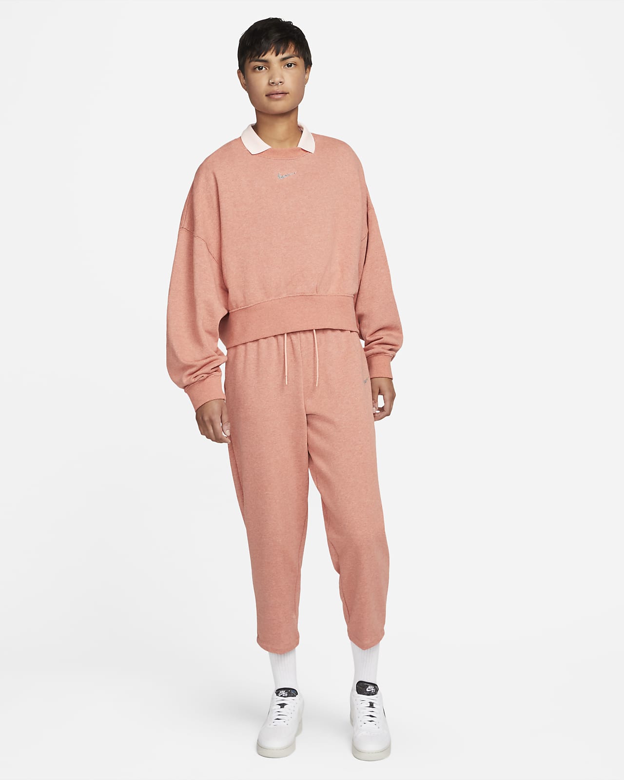 Nike Sportswear Collection Essentials Sudadera de tejido Fleece oversize -  Mujer. Nike ES