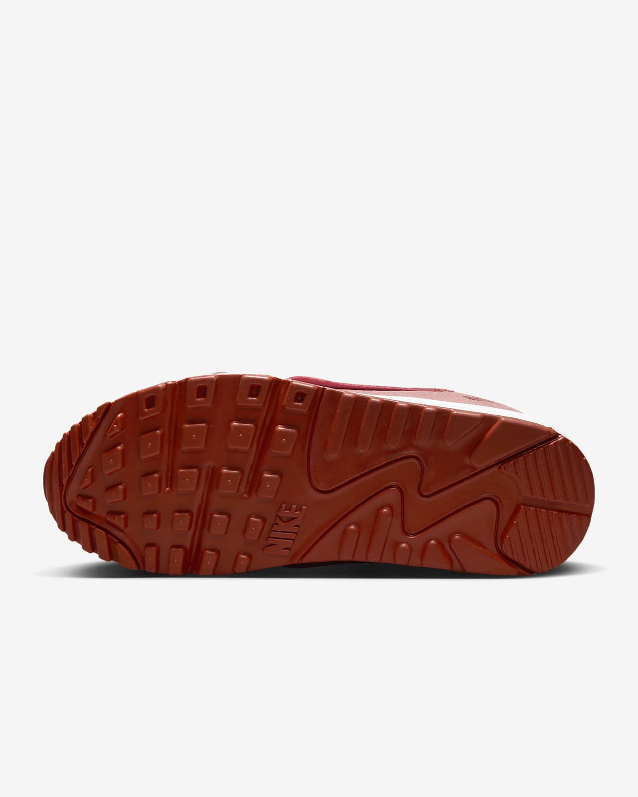 Nike Air Max 90 Futura Sneaker in Red Stardust, Rugged Orange