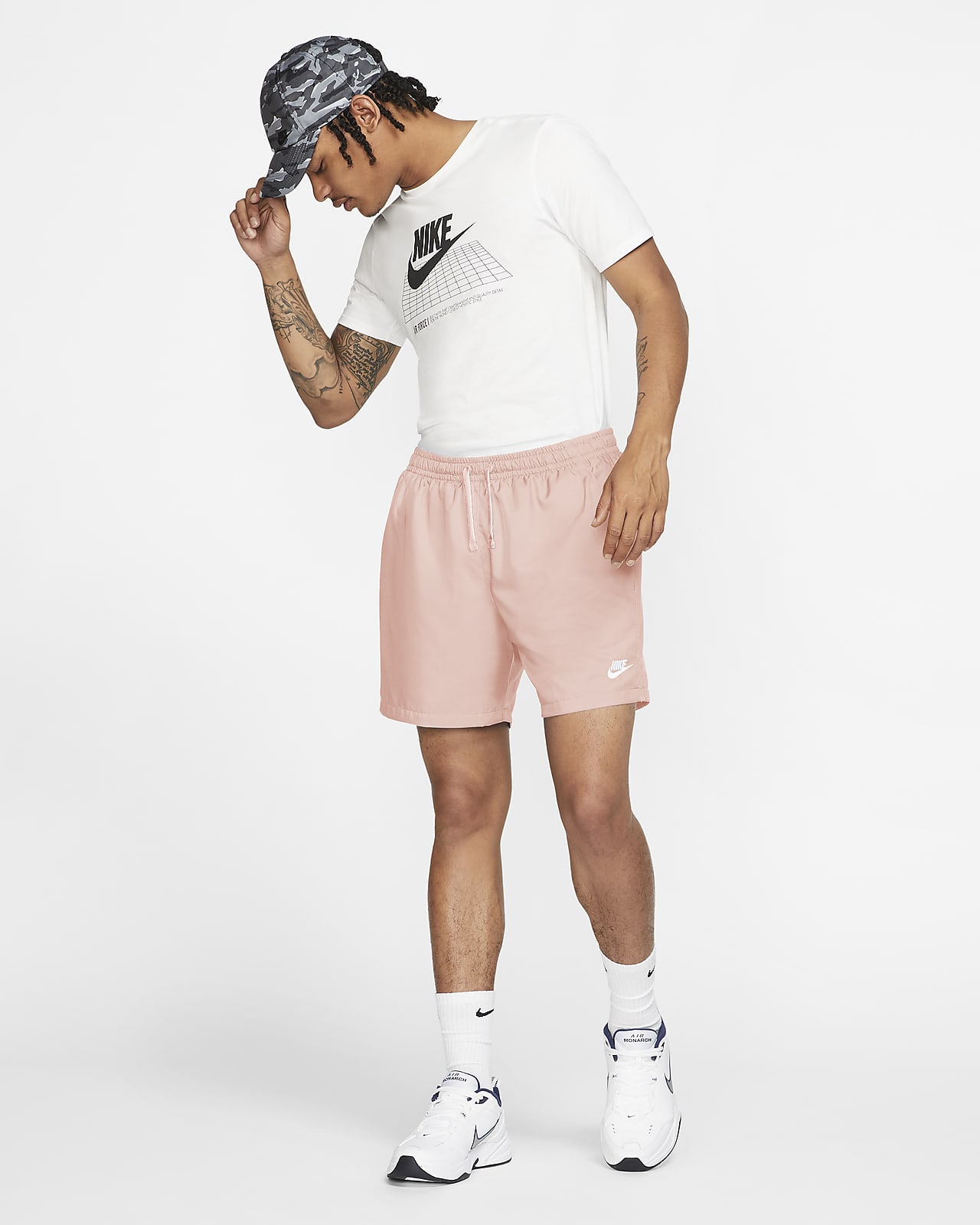 nike woven shorts arctic orange