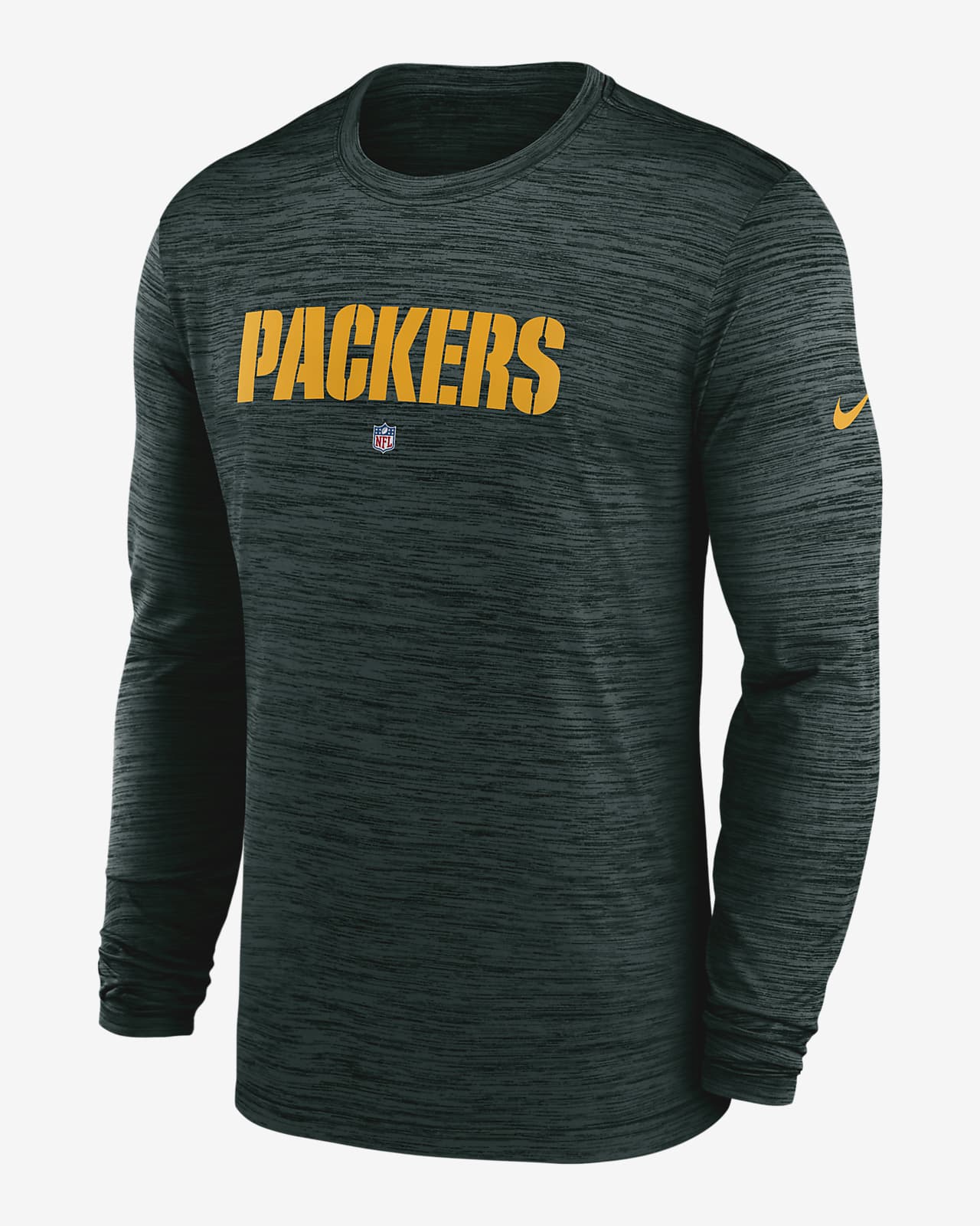 Green Bay Packers Nike 2023 Sideline Velocity Long Sleeve T-Shirt Medium Green