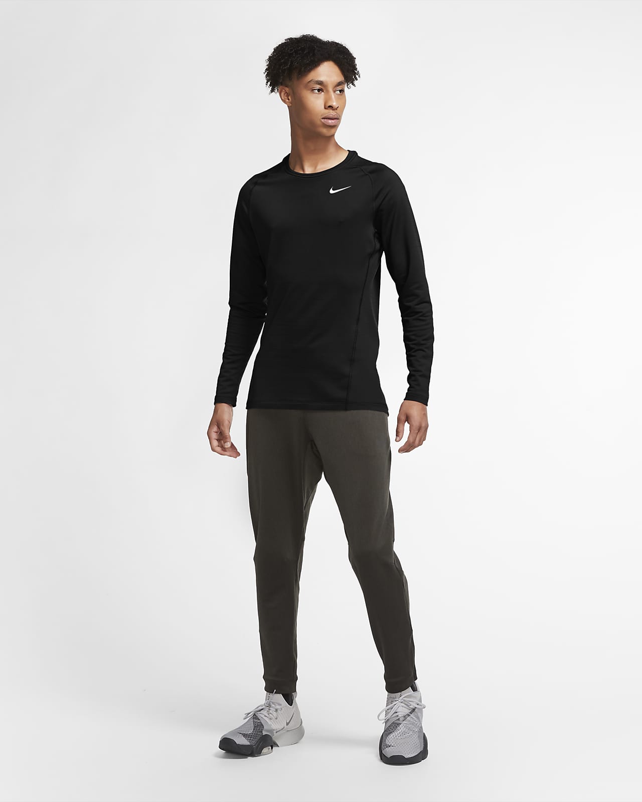 nike men's pro warm long sleeve top