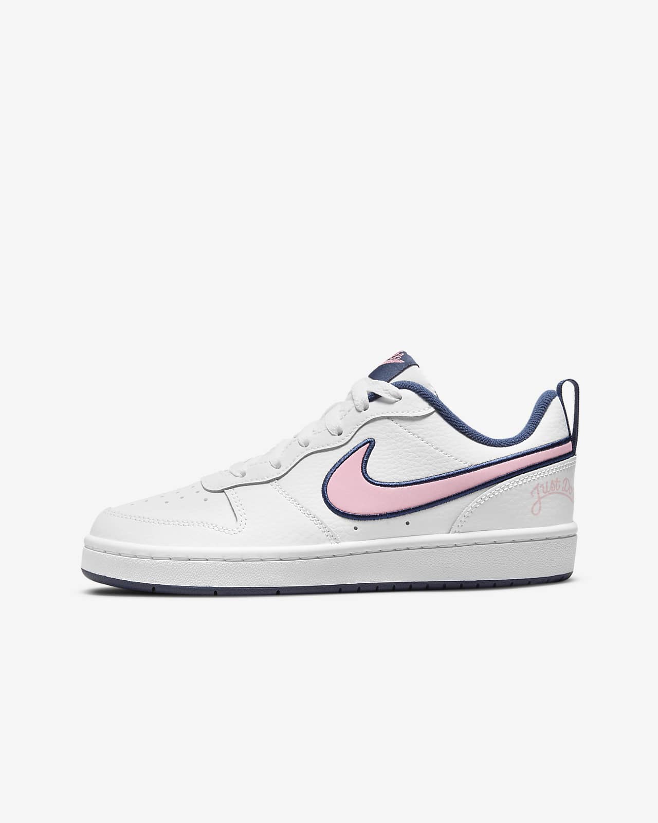 Tenis nike court borough low 2 se para niña clearance
