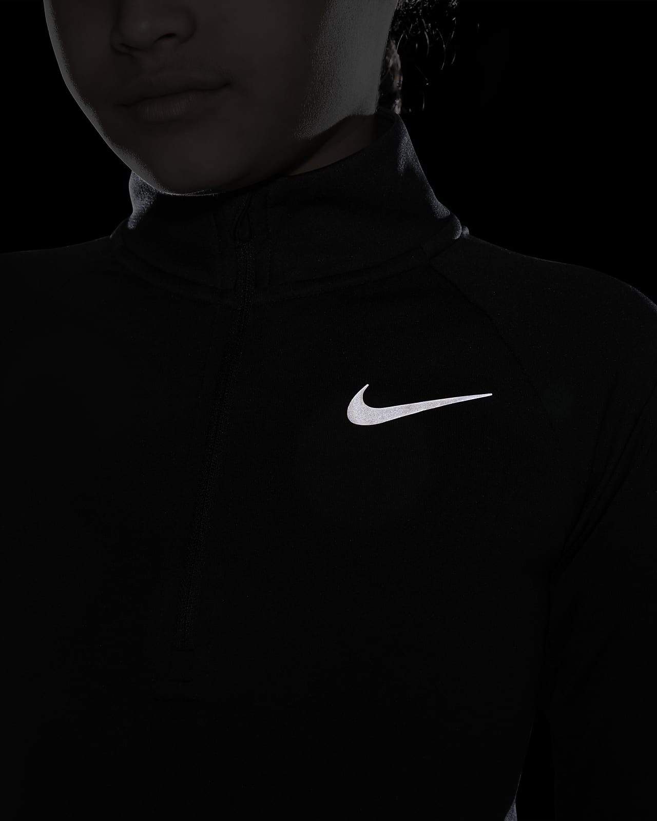 Ladies/ Teen Black Nike Running Vest