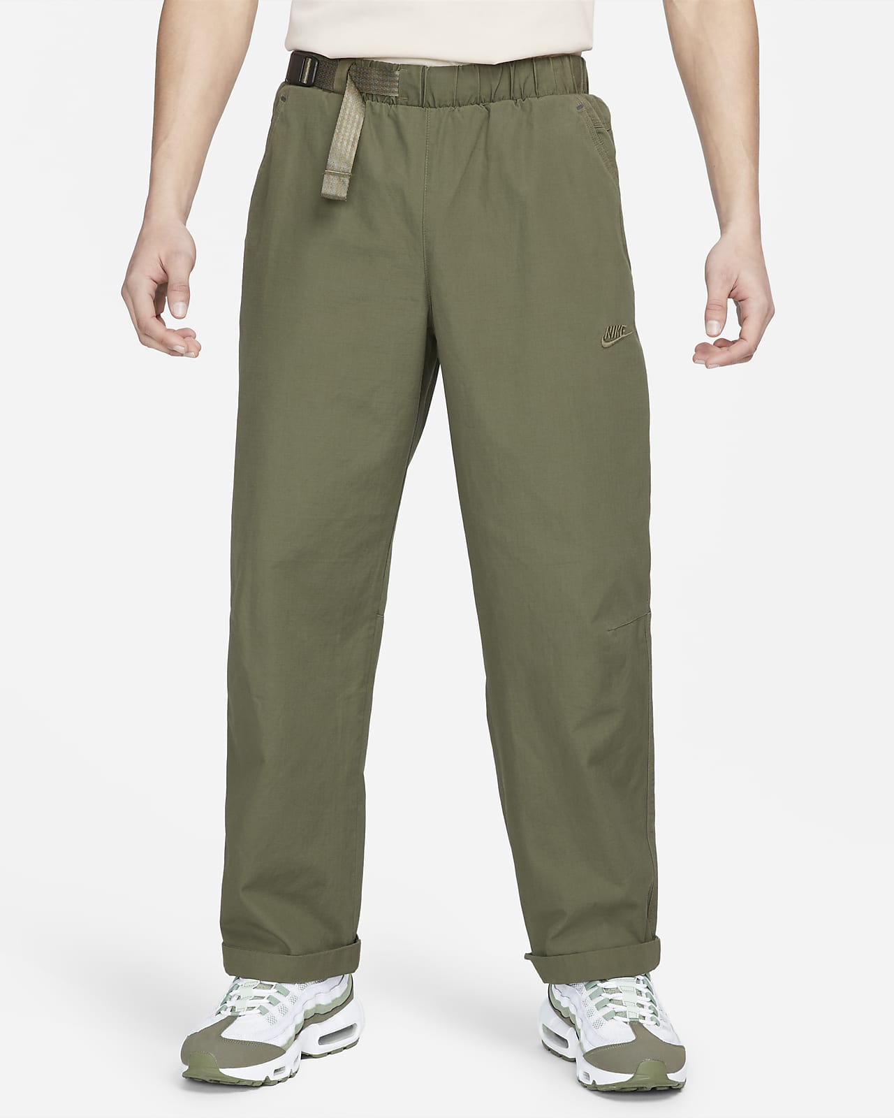 Buy Nike Green Sportswear Repel Tech Pack Trousers - Sequoia/iron Grey/bl  At 44% Off | Editorialist