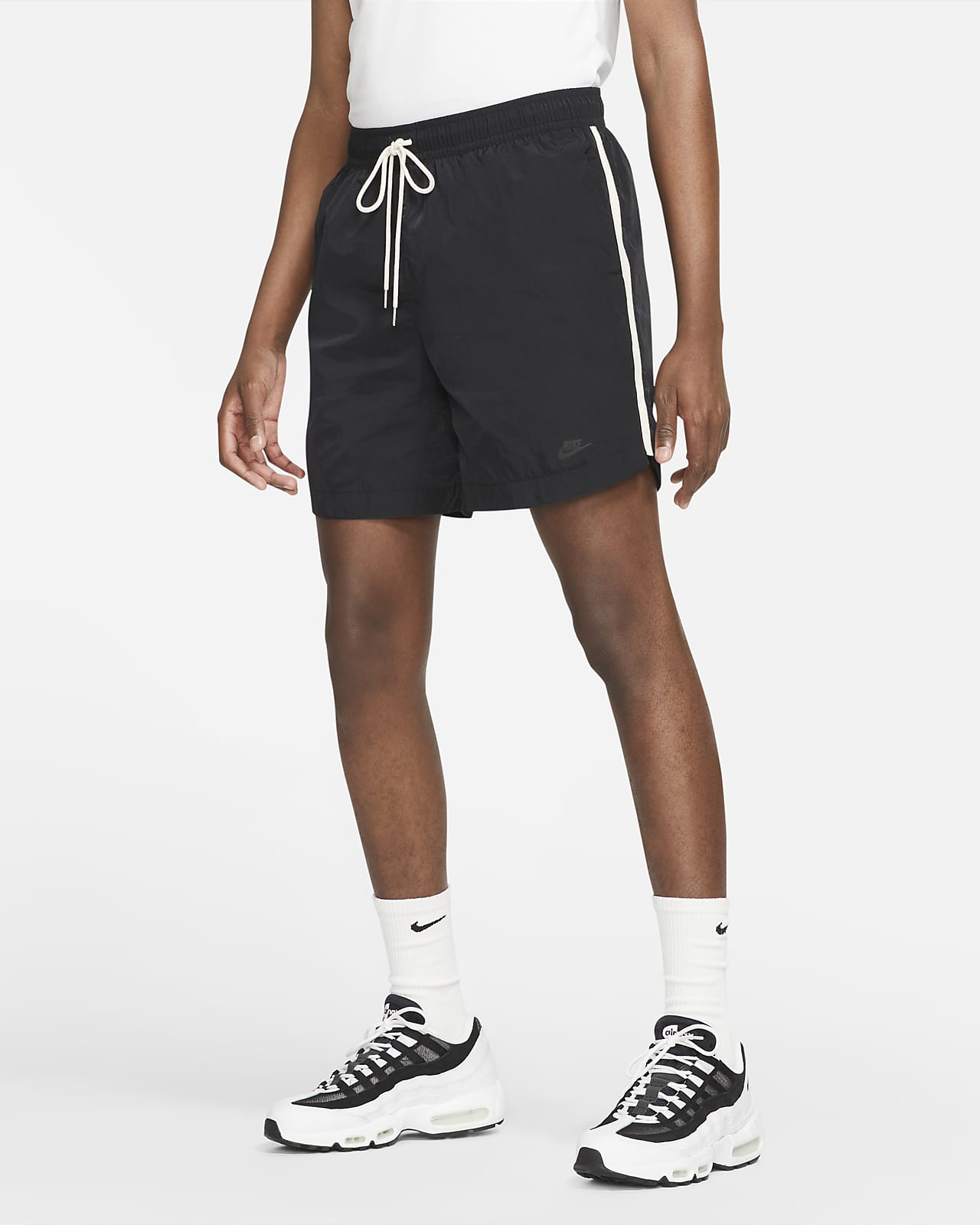 Grey nike track shorts Clearance