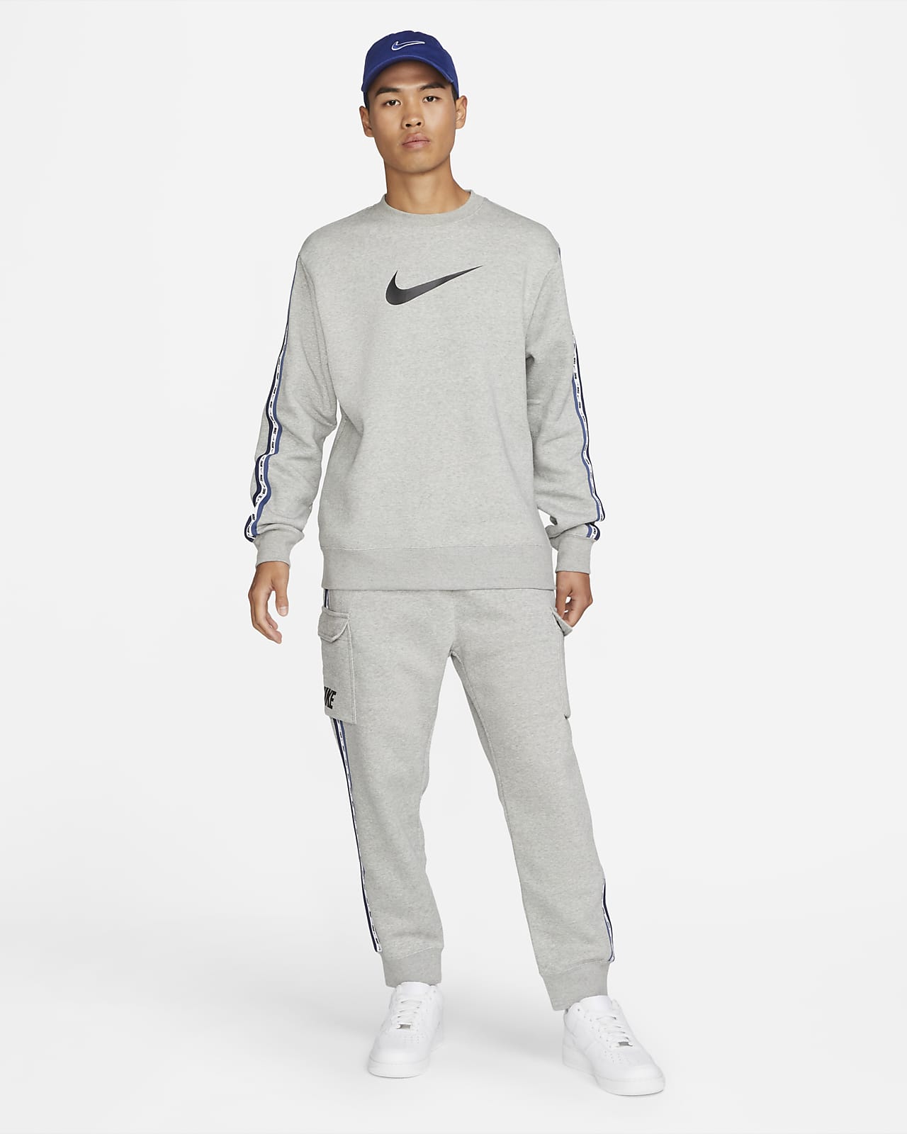 pantaloni tuta Nike Sportswear Jogger Cargo Cotone French Terry uomo Verde