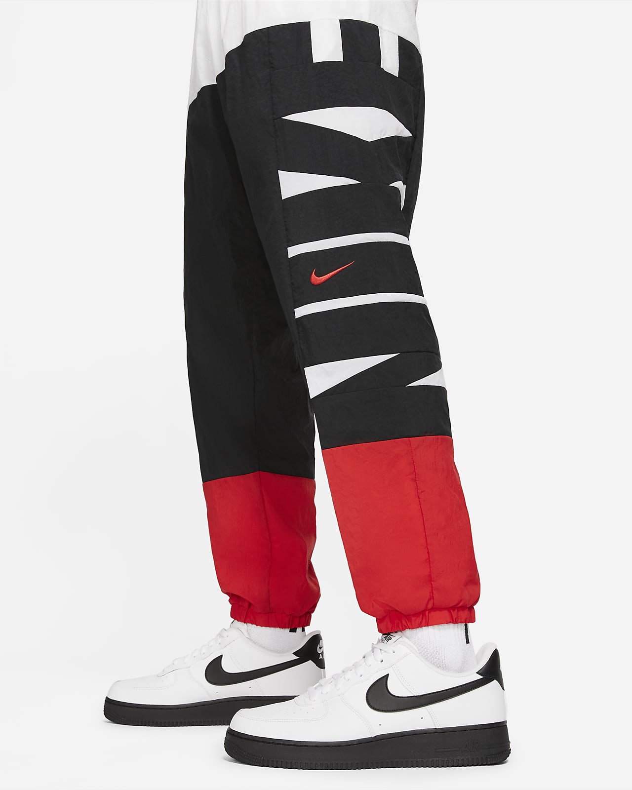 red nike dri fit pants