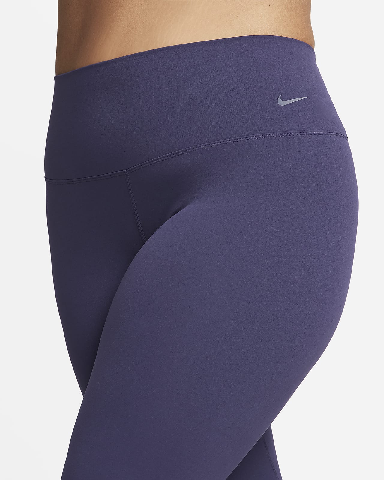 Nike Womens Zenvy Gentle Support High Waisted 7/8 Tights Purple L