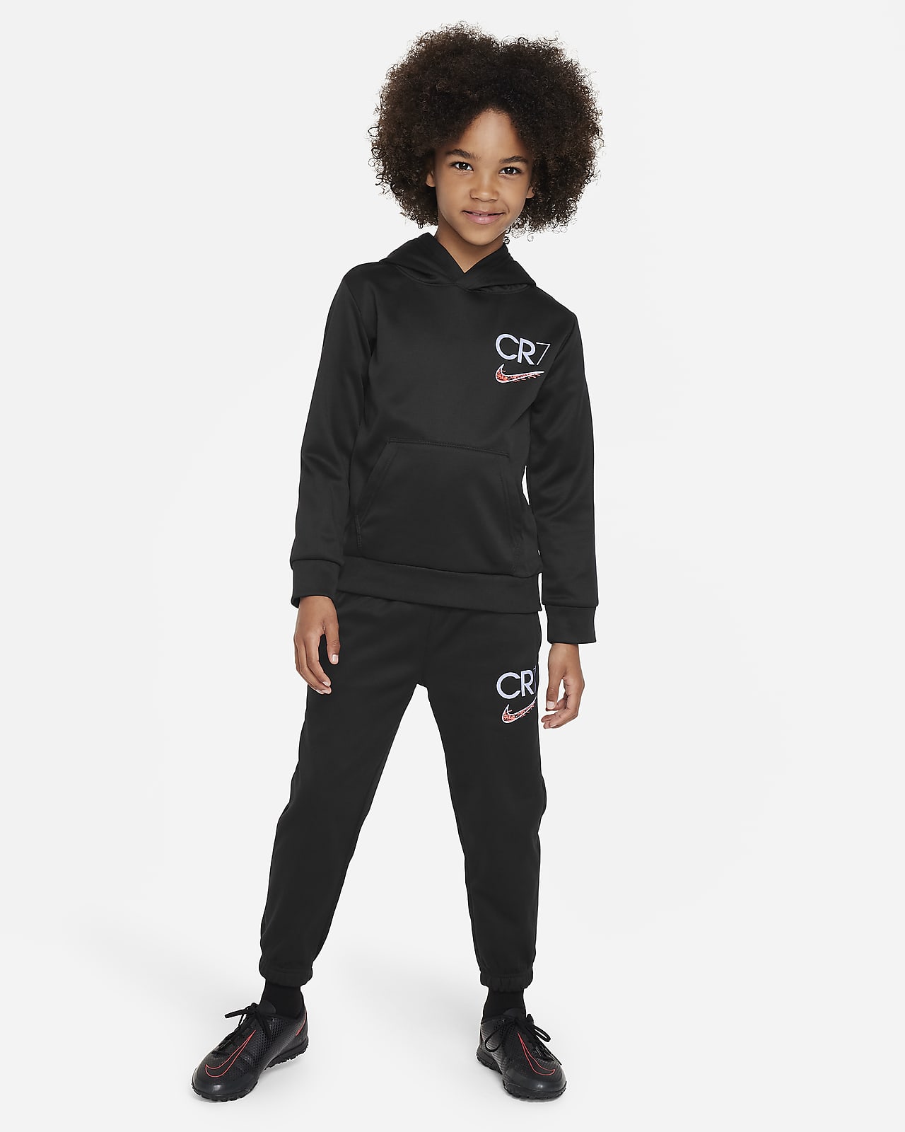 Nike CR7 Pullover Hoodie Joggers Set Younger Kids' Set. Nike LU