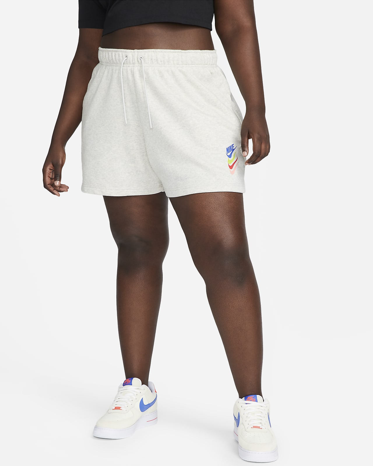 Shorts de tiro medio para mujer talla grande Nike Sportswear
