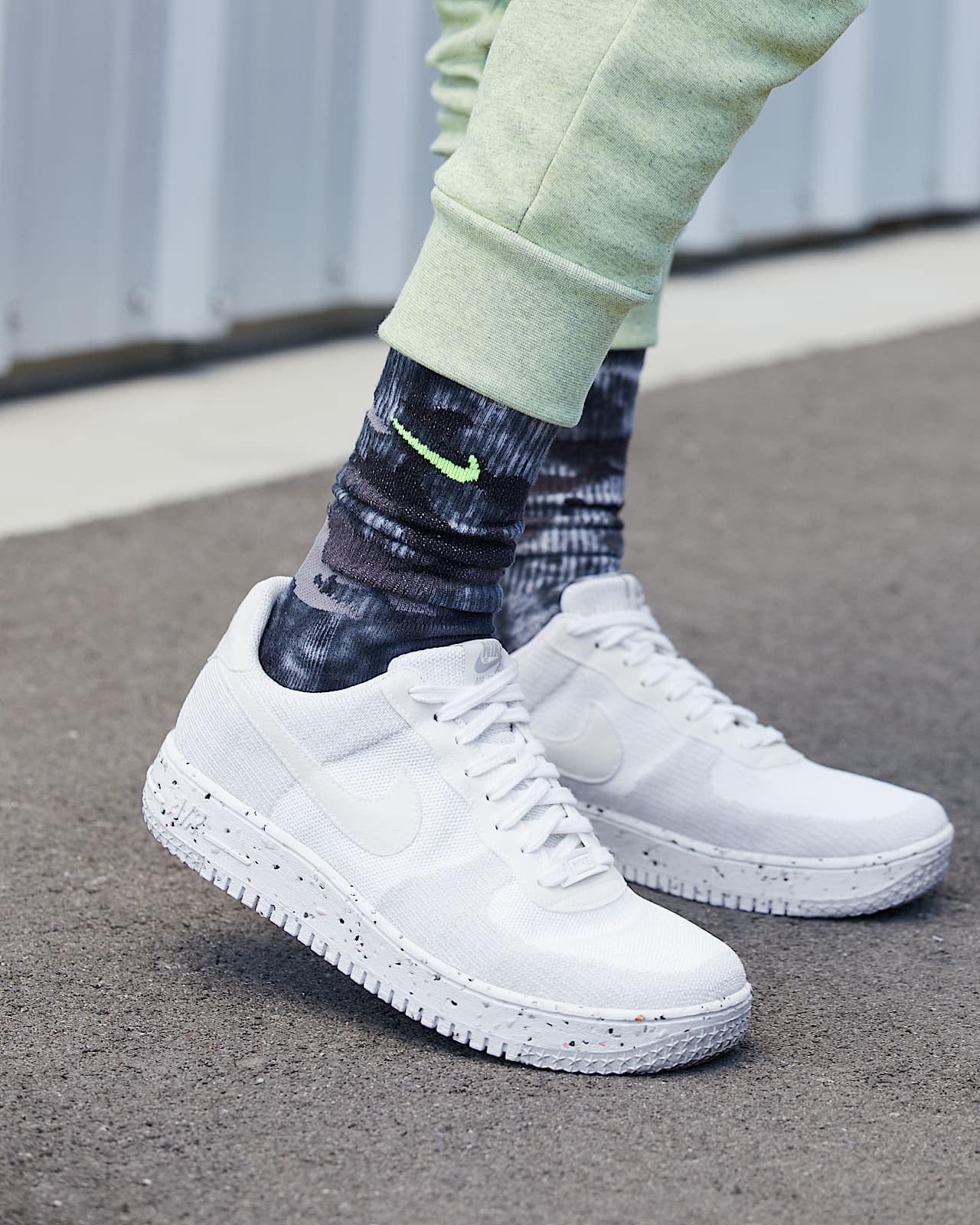 Crater Af1 Homme Nike Air Force Crater Flyknit Wolf Grey CEGICAP