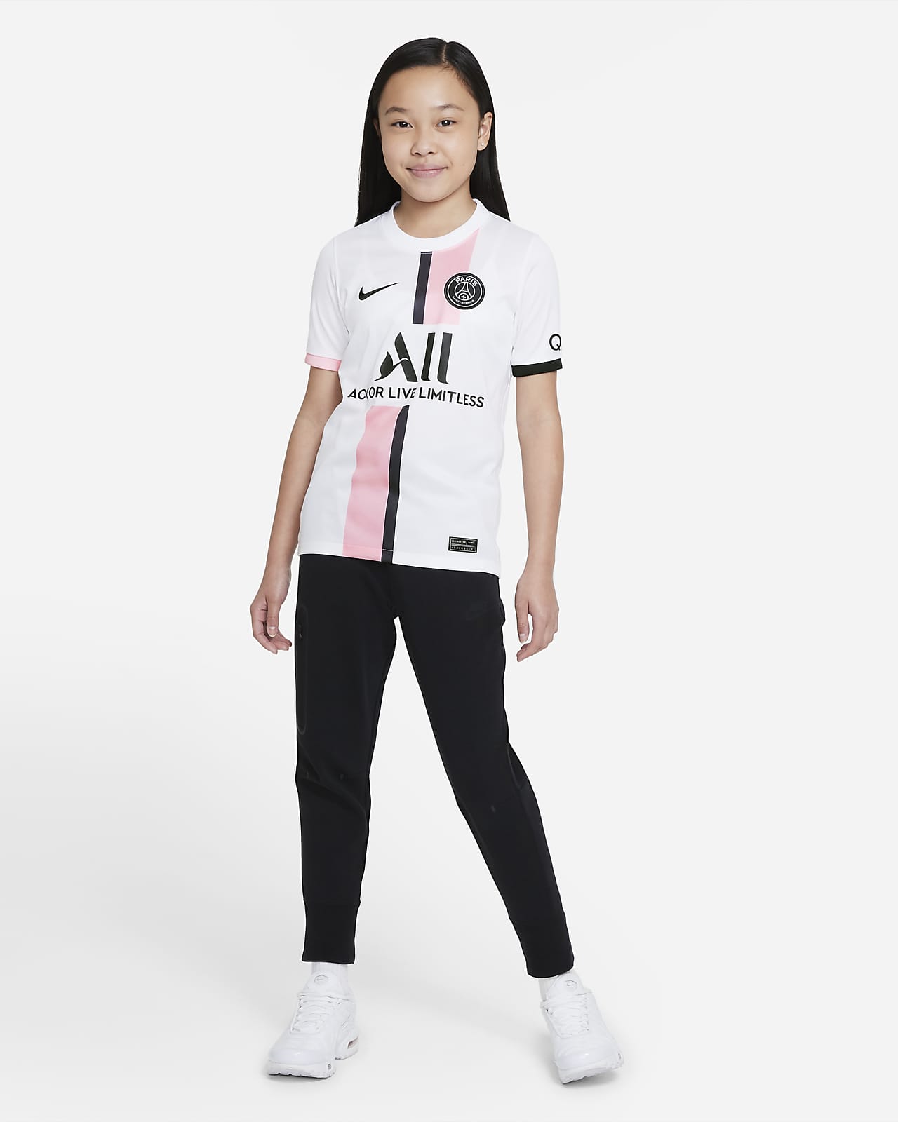 Nike公式 パリ サンジェルマン 21 22 スタジアム アウェイ ジュニア ナイキ Dri Fit サッカーユニフォーム オンラインストア 通販サイト