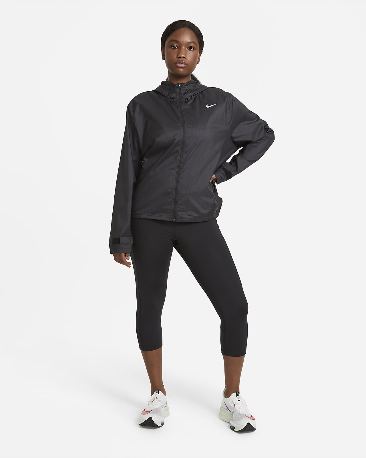 Nike Fast Women's Mid-Rise Crop Running Leggings (Plus Size). Nike LU